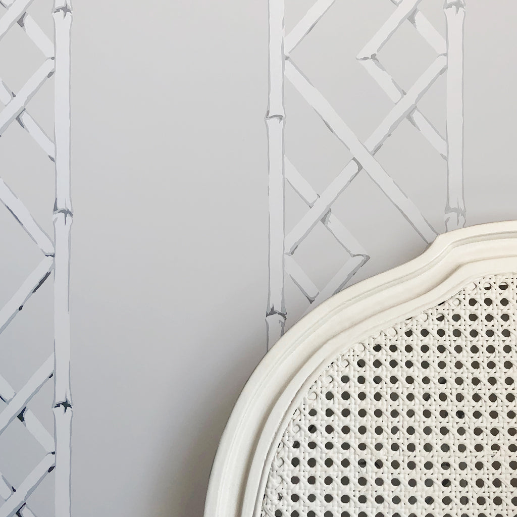 Latticework Sterling Wallpaper | Sarah Richardson Design