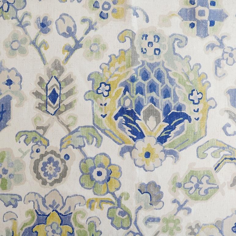 Sarouk Rug Ultramarine Fabric | Sarah Richardson Design