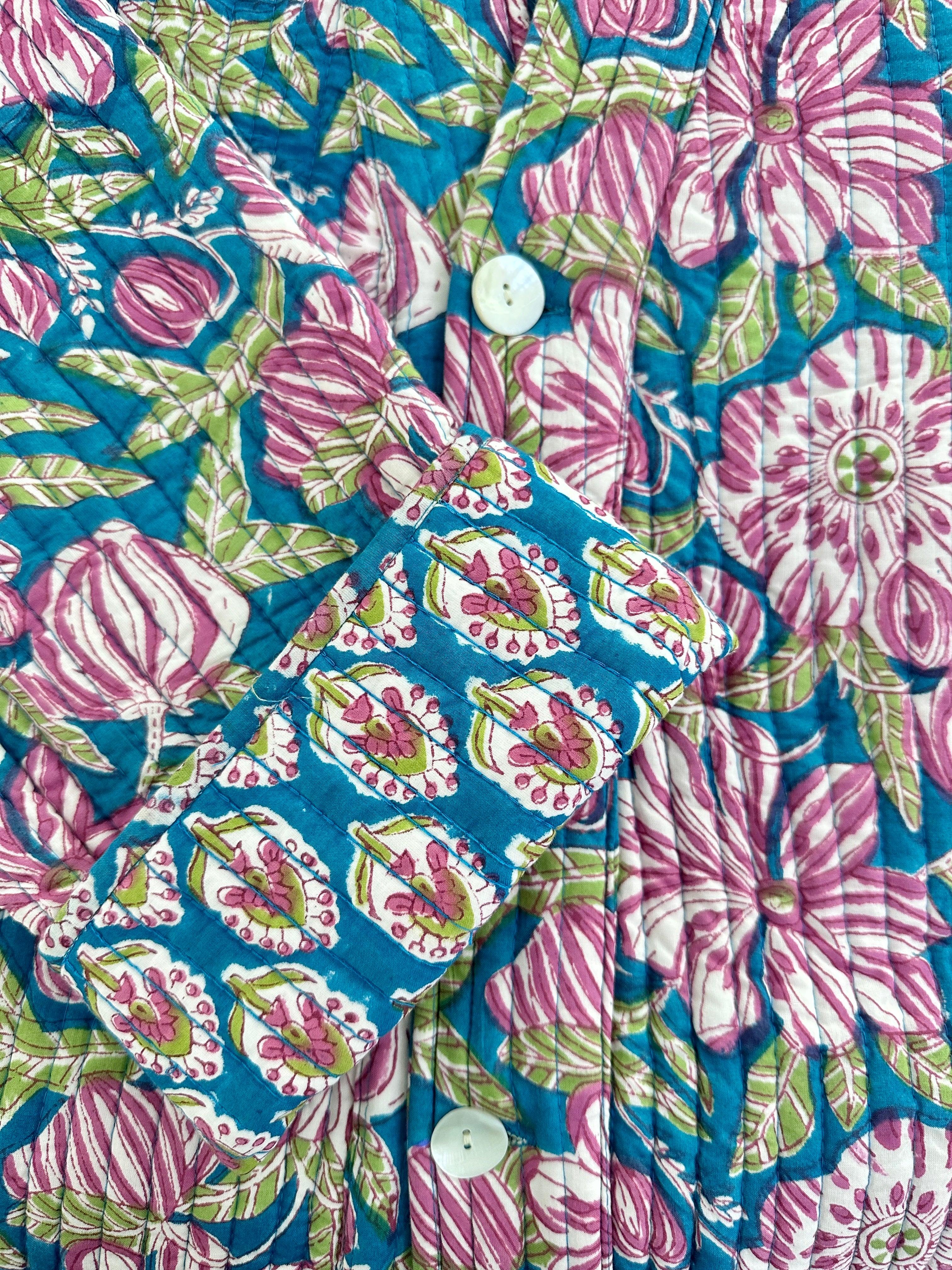 Button-Up Robe - Peony