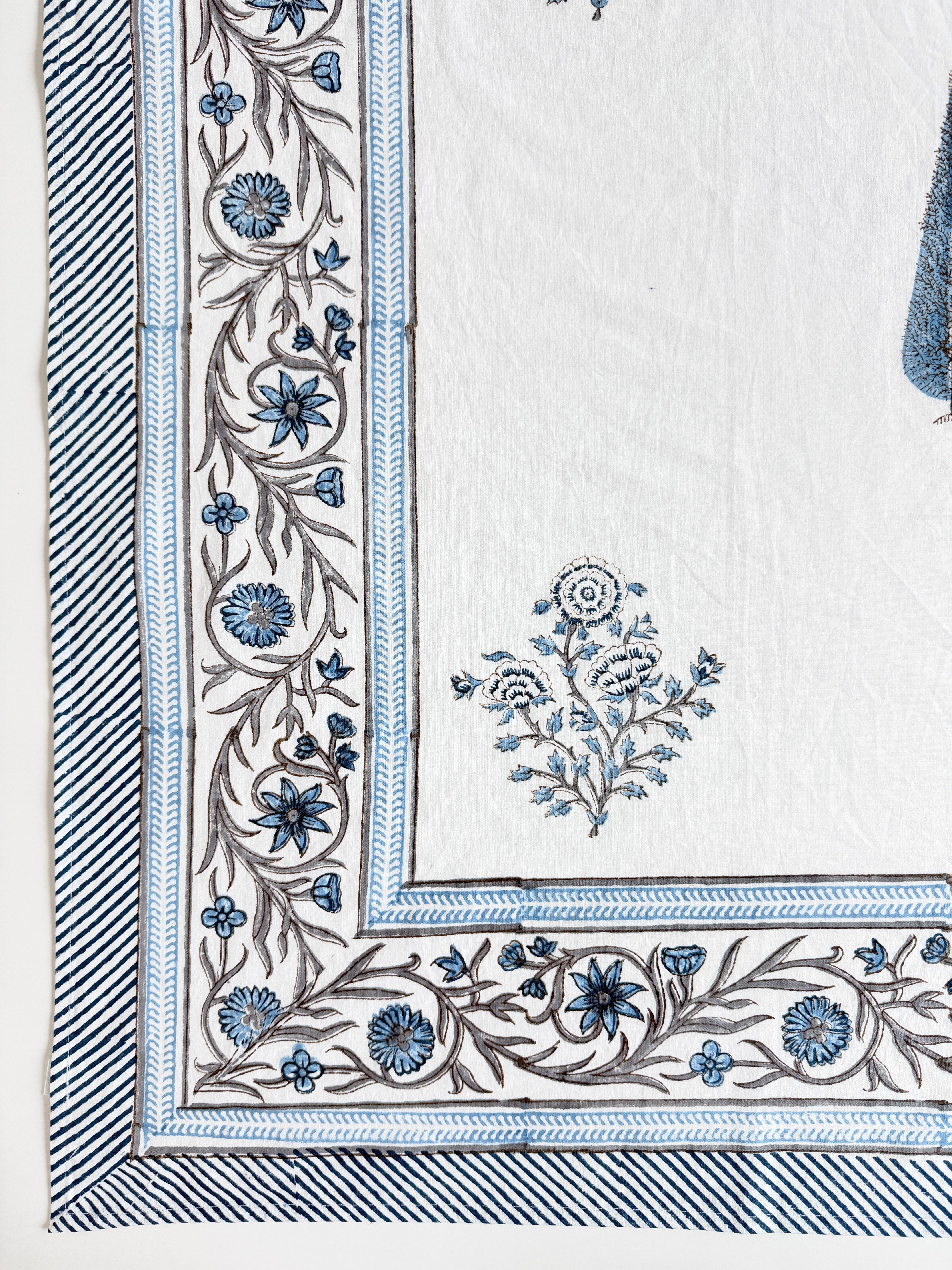 Spritz Tablecloth / Cotton Fabric Panel - Cypress