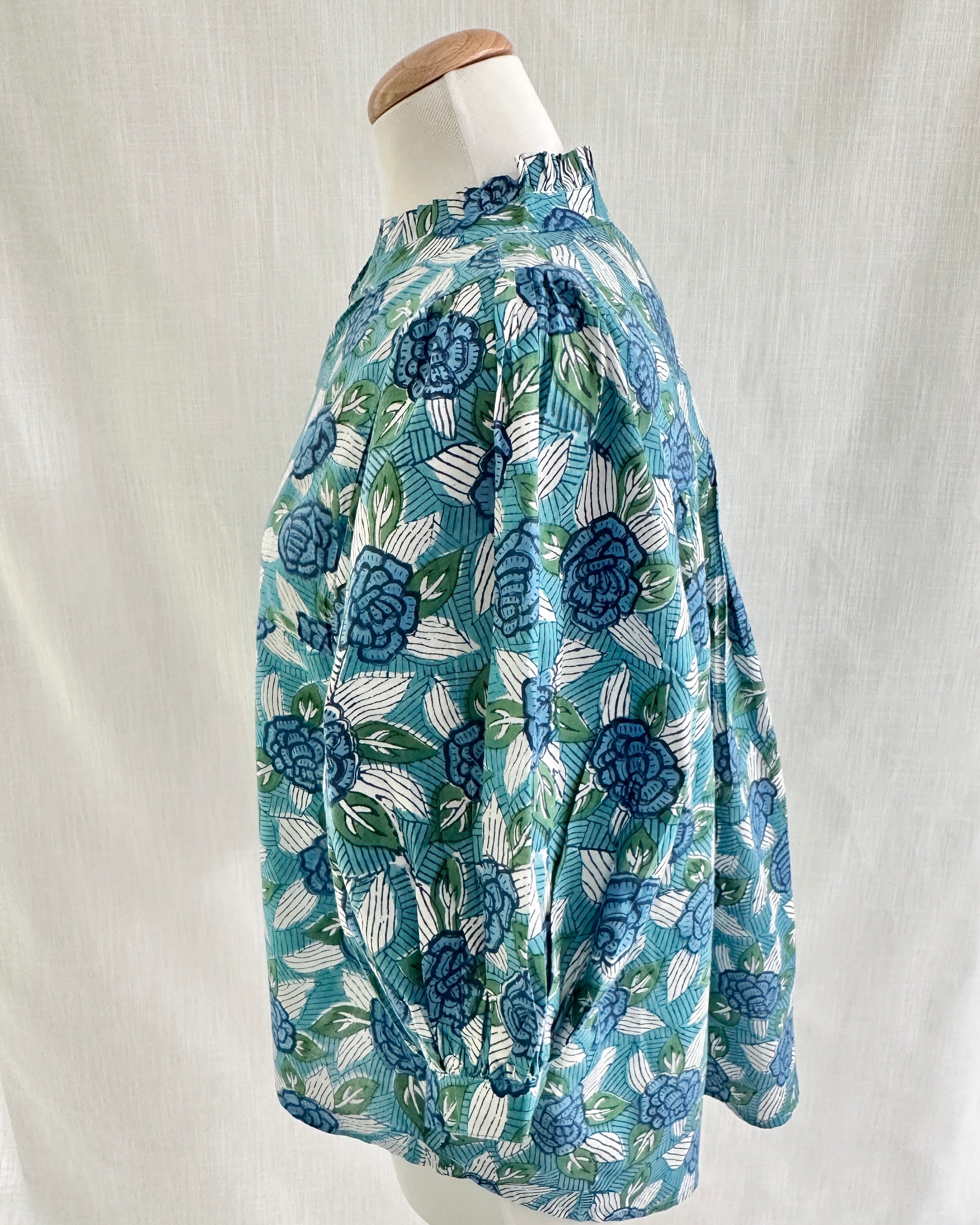Explorer Blouse - Cyan