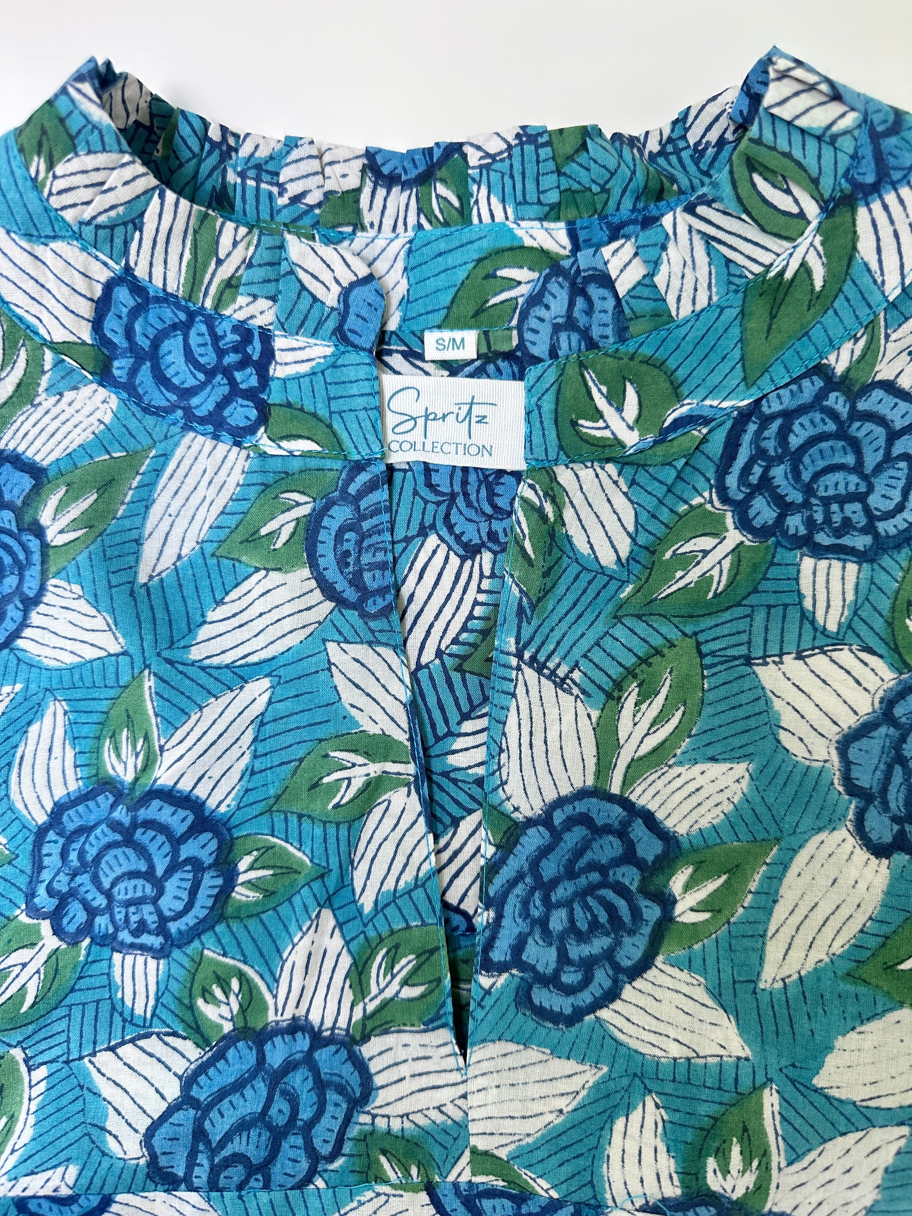 Explorer Blouse - Cyan