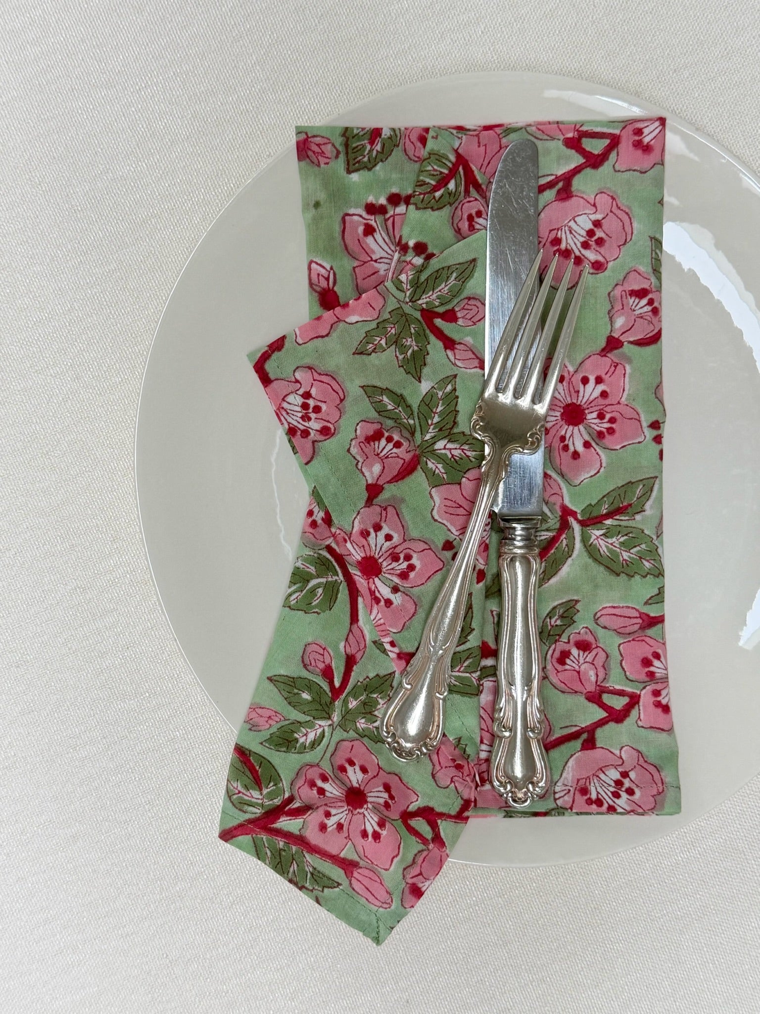 Cherry Blossom Napkins, Set of 4
