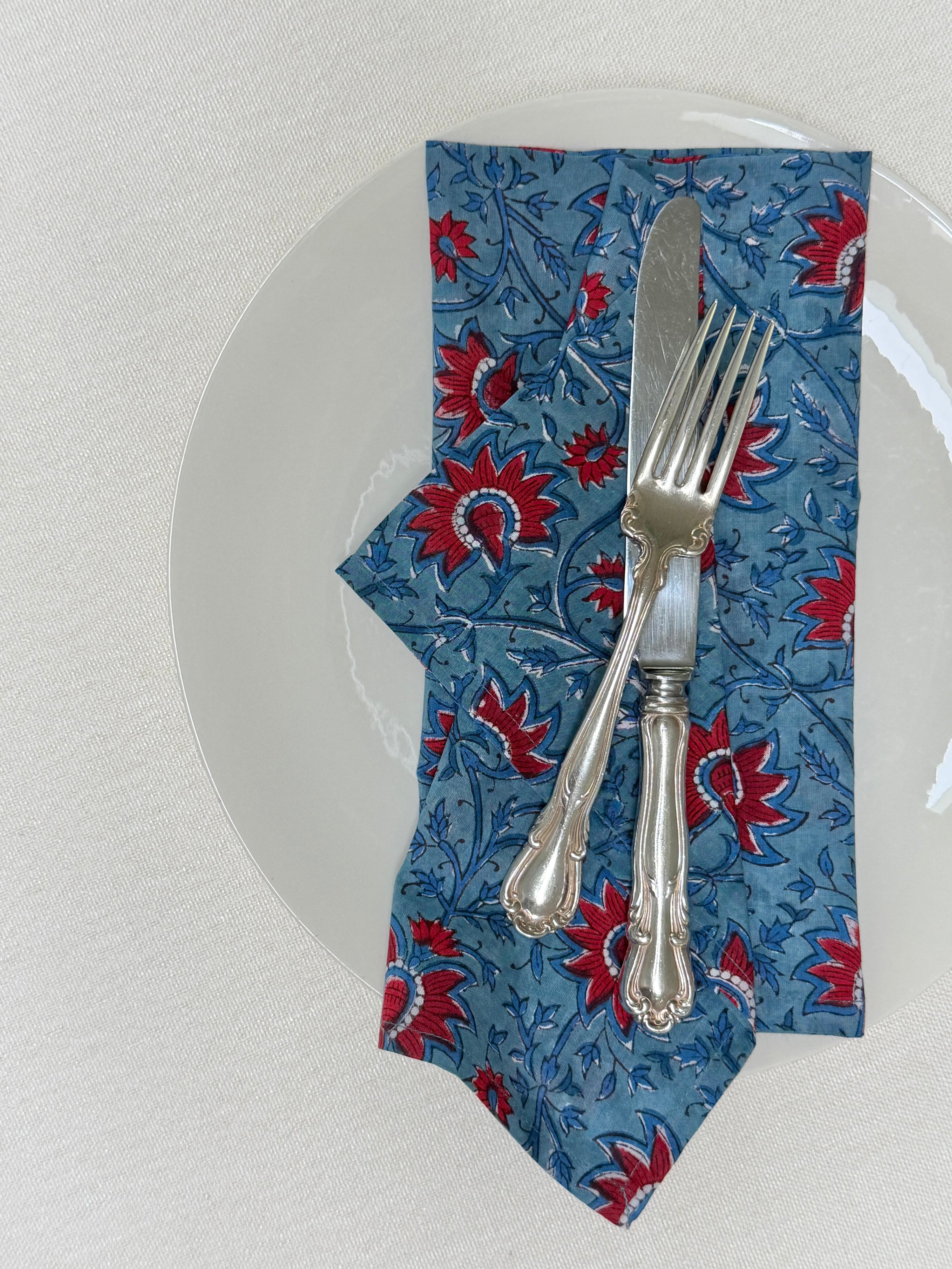 Cranberry Napkins, Set of 4