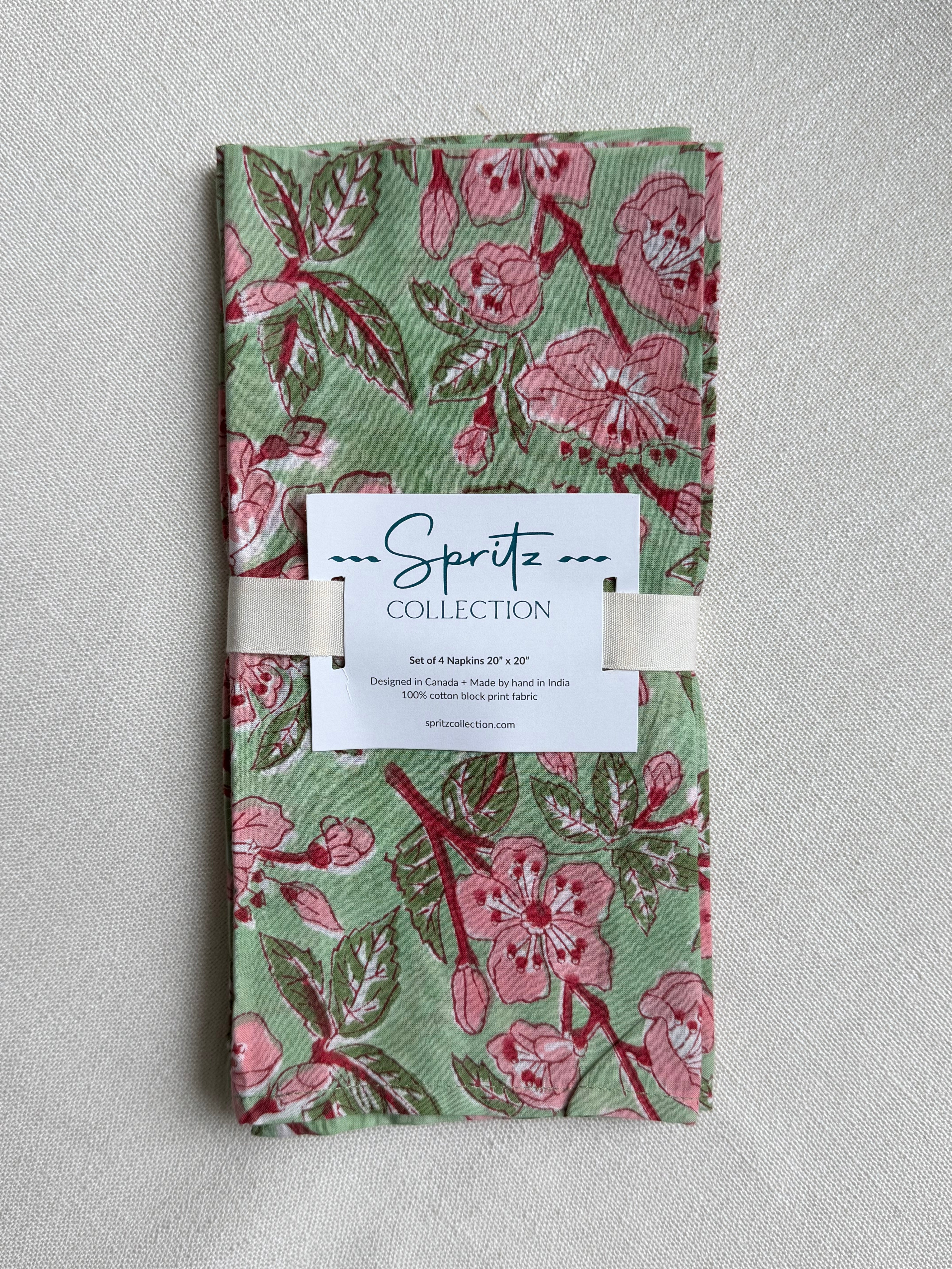 Cherry Blossom Napkins, Set of 4