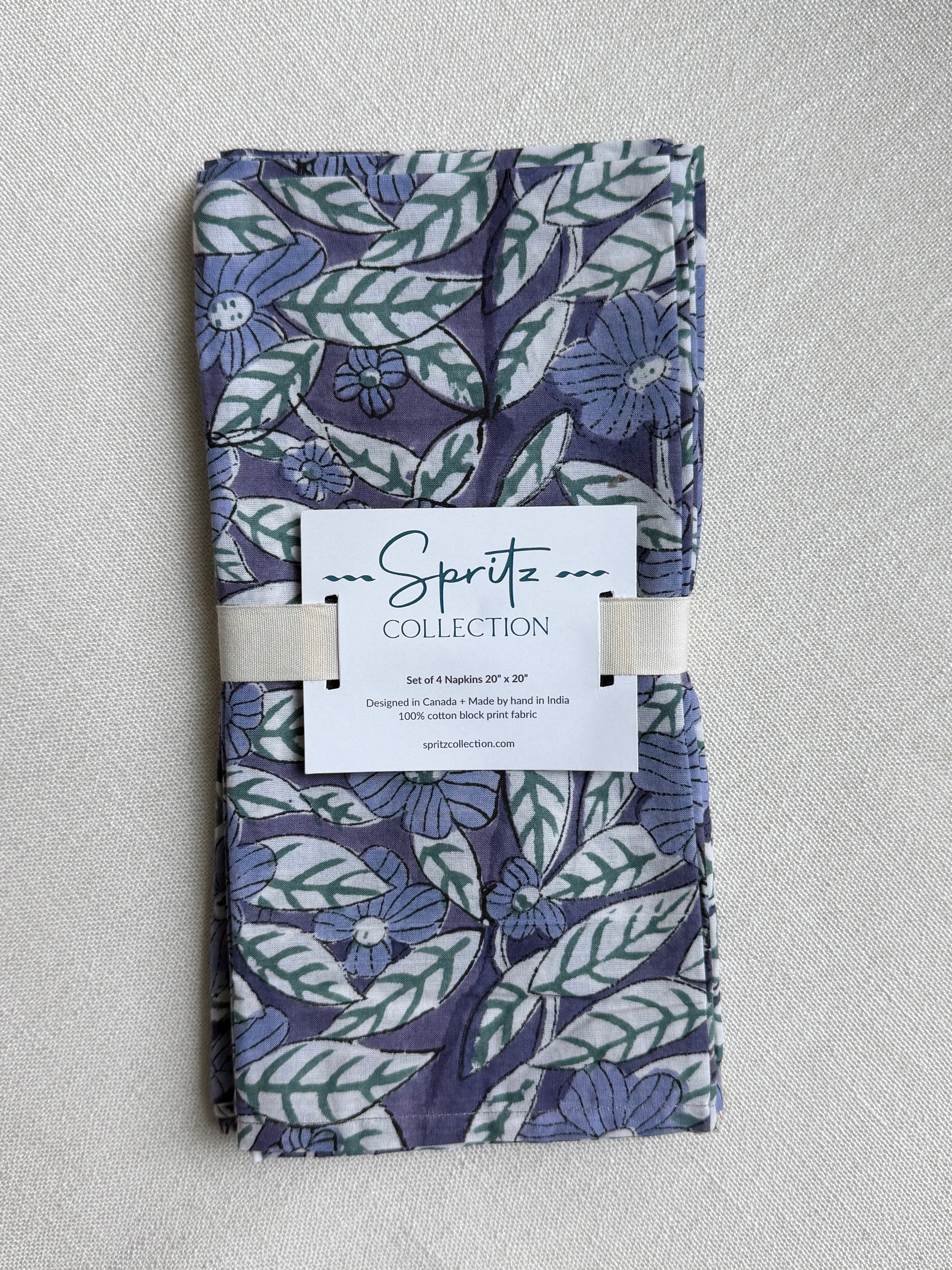 Violet Napkins, Set of 4