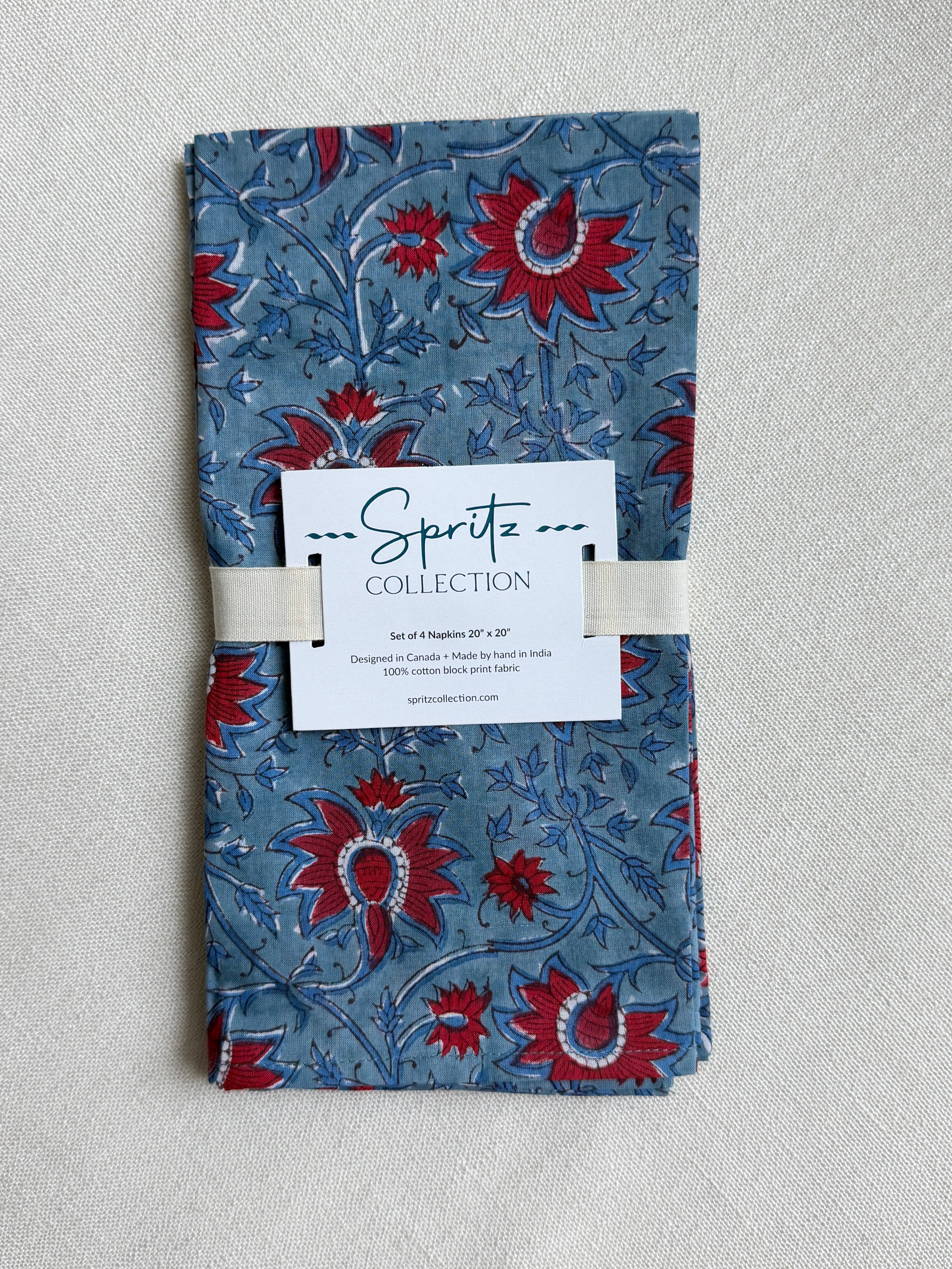 Cranberry Napkins, Set of 4