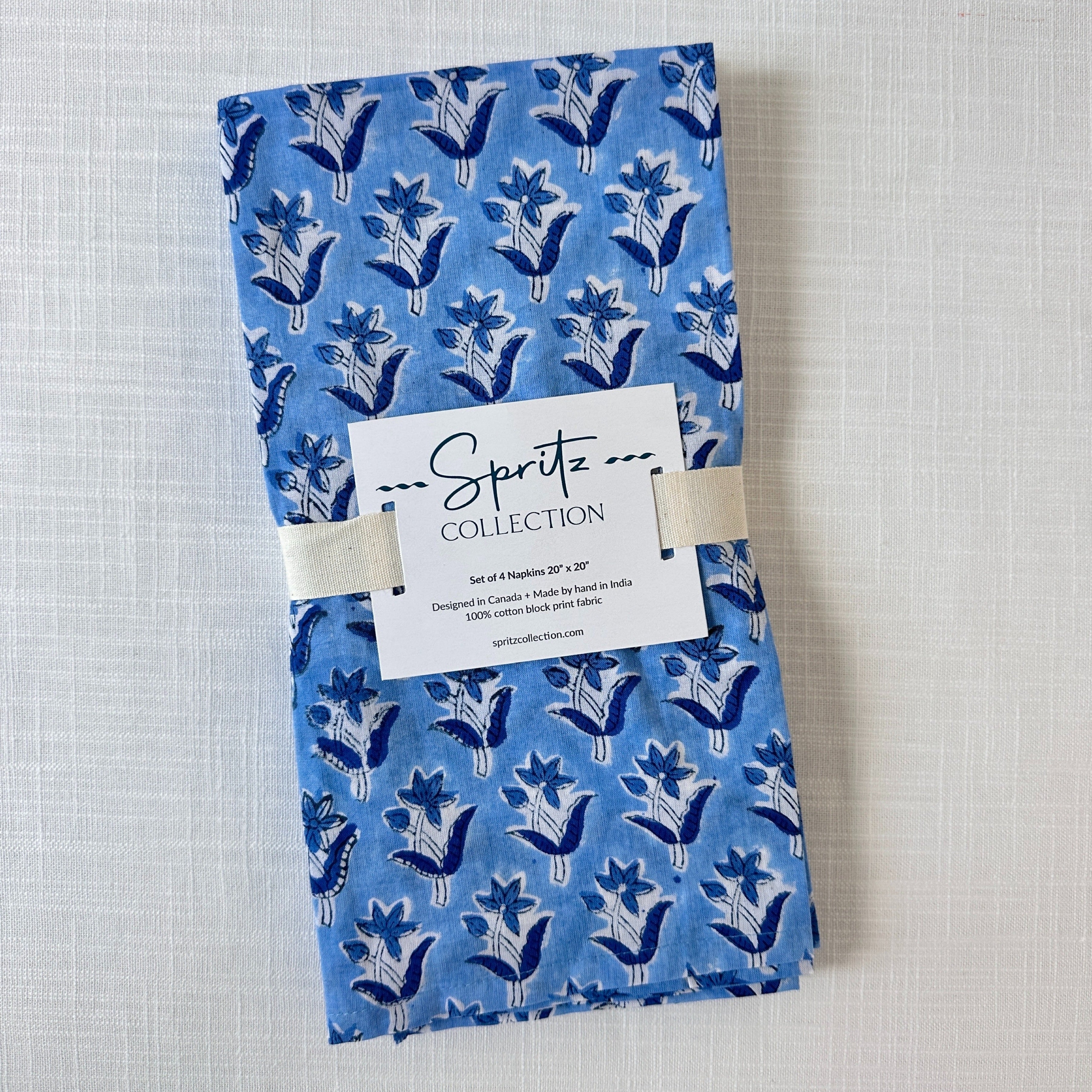 Cornflower Napkins, Set of 4