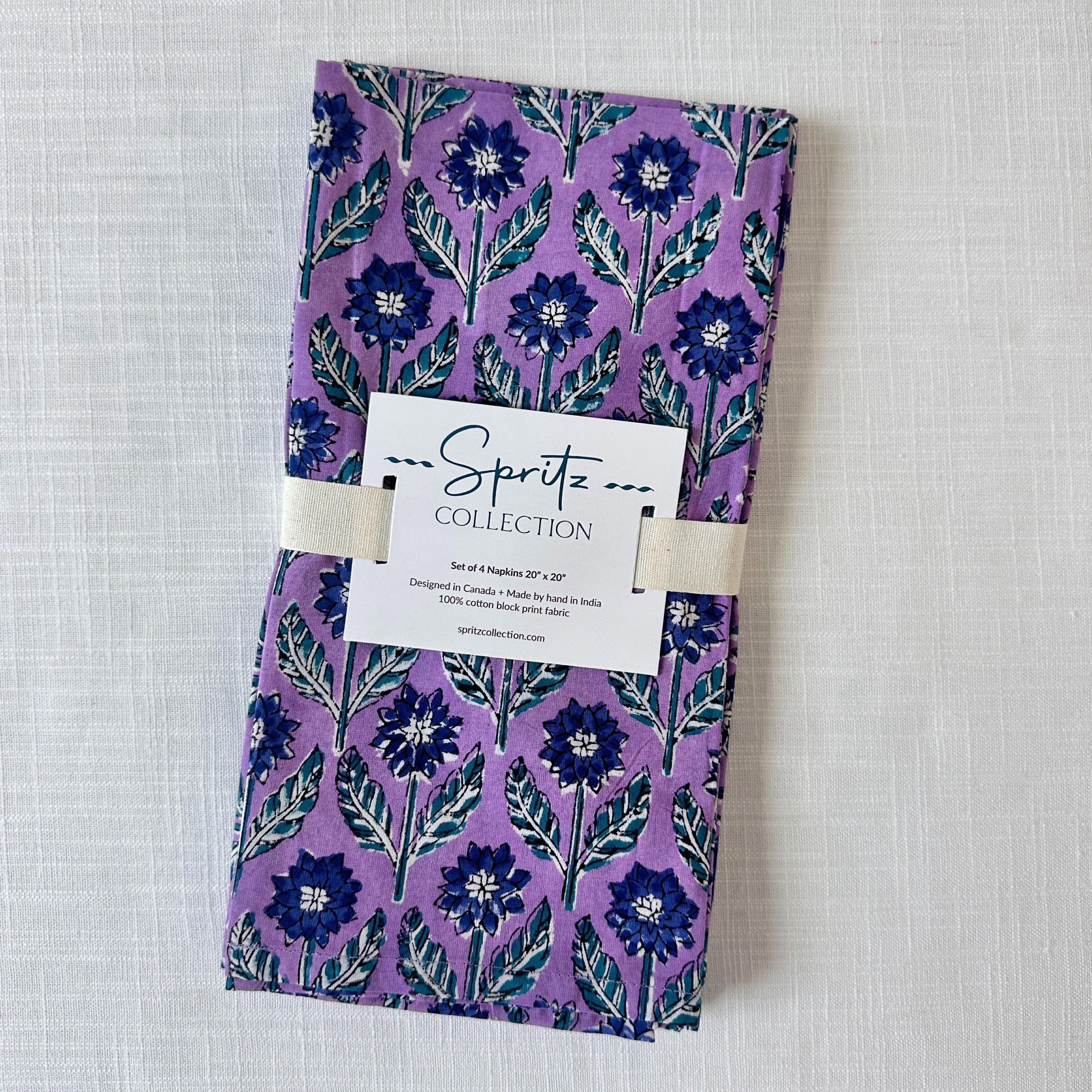 Amethyst Napkins, Set of 4