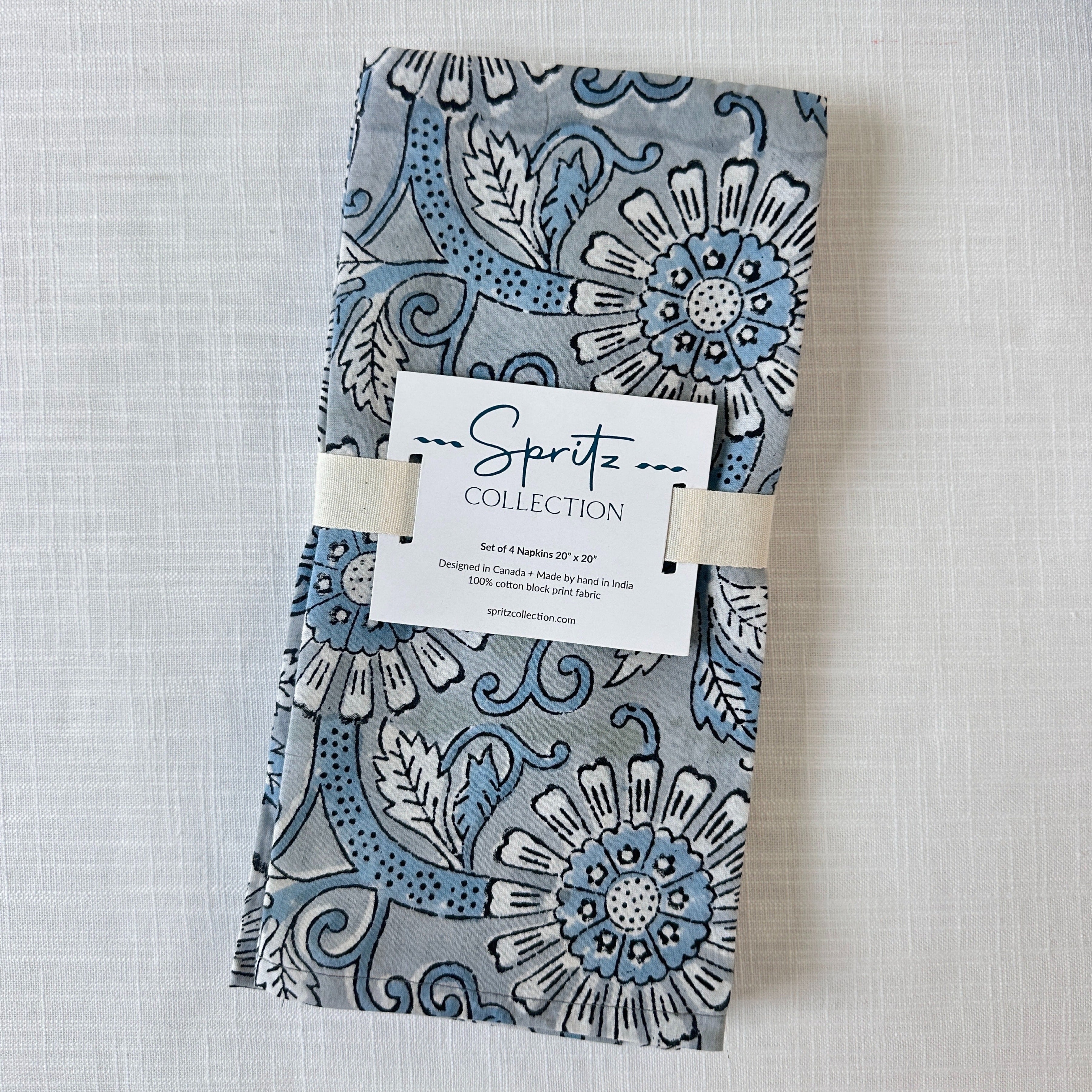 Pewter Napkins, Set of 4