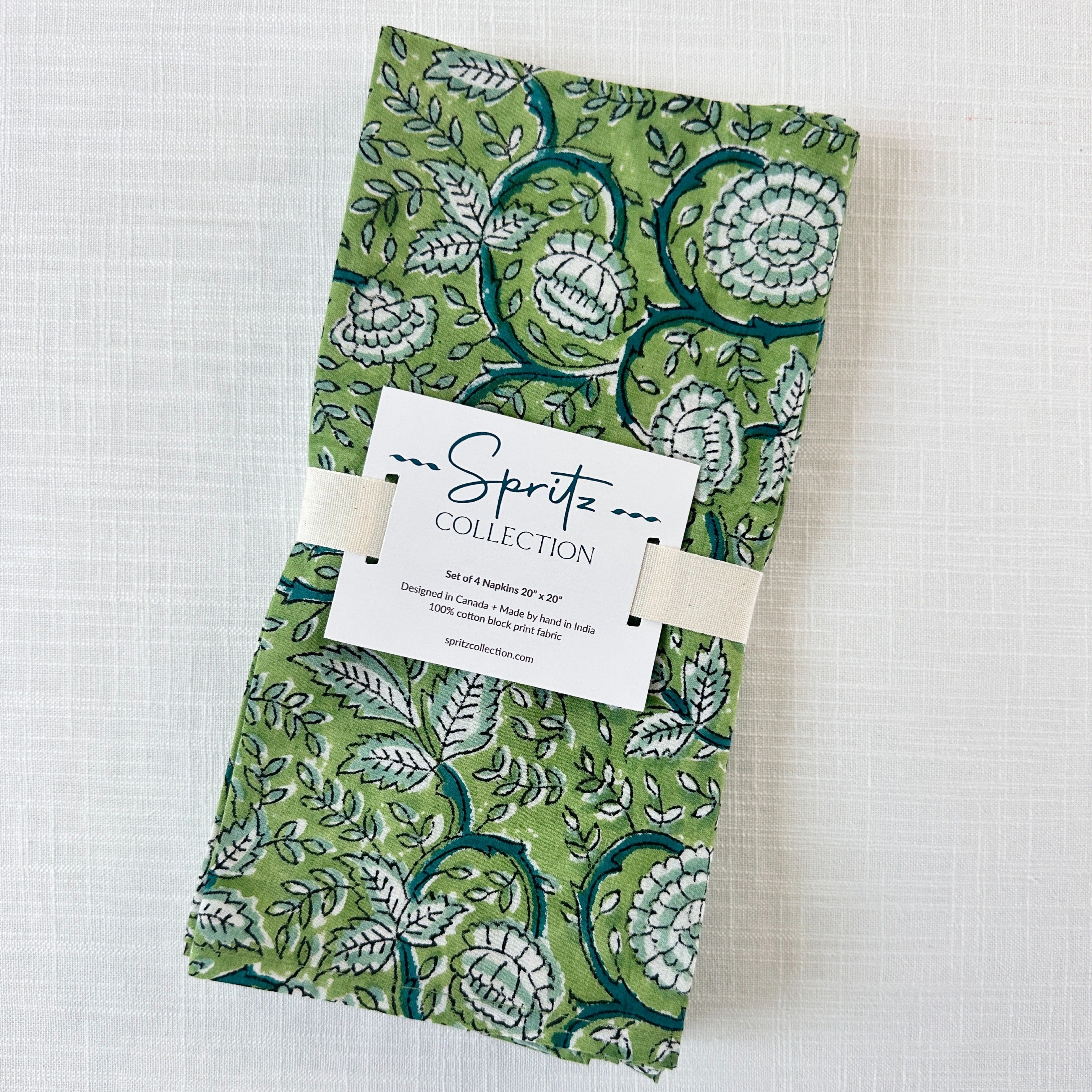 Basil Napkins, Set of 4