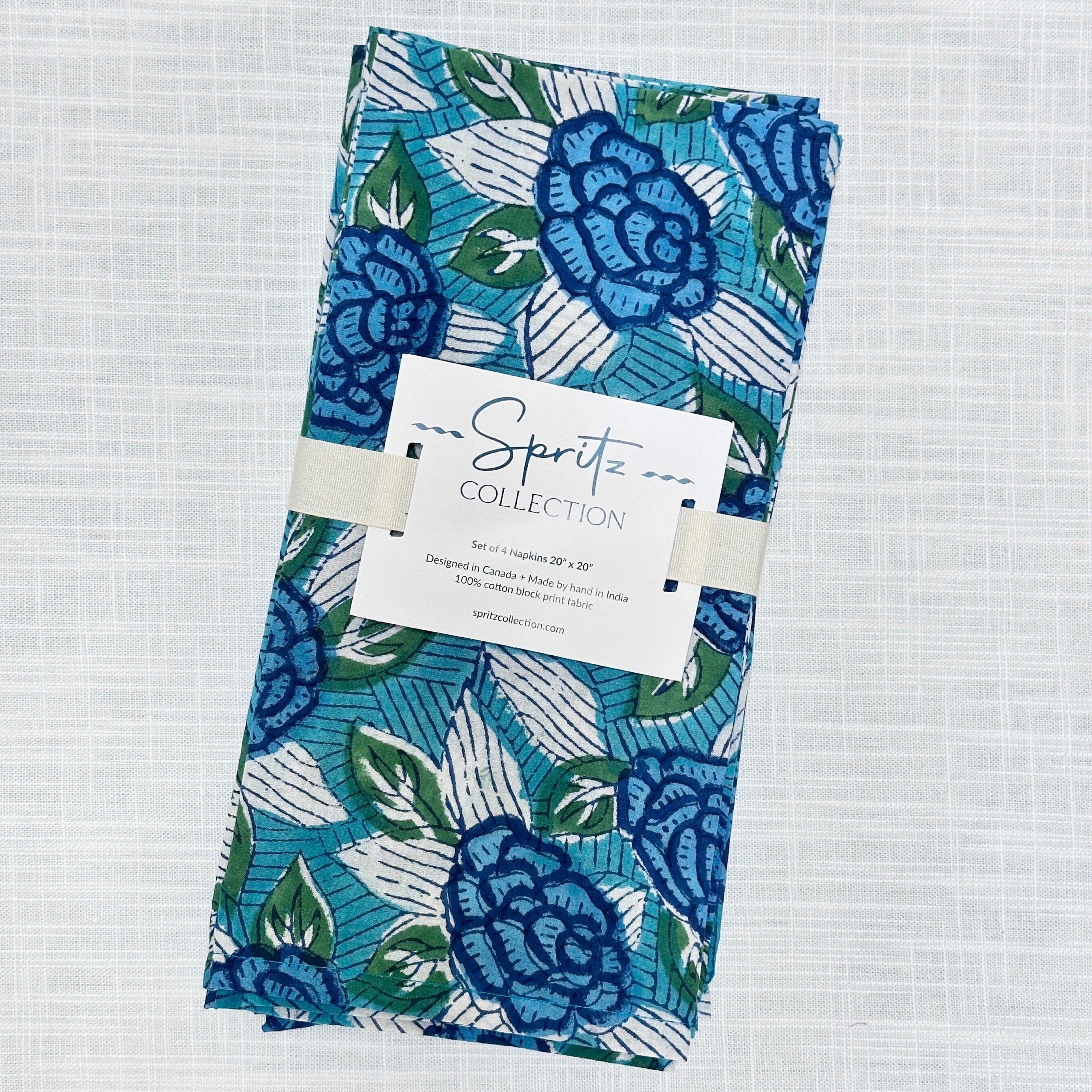 Cyan Napkins, Set of 4