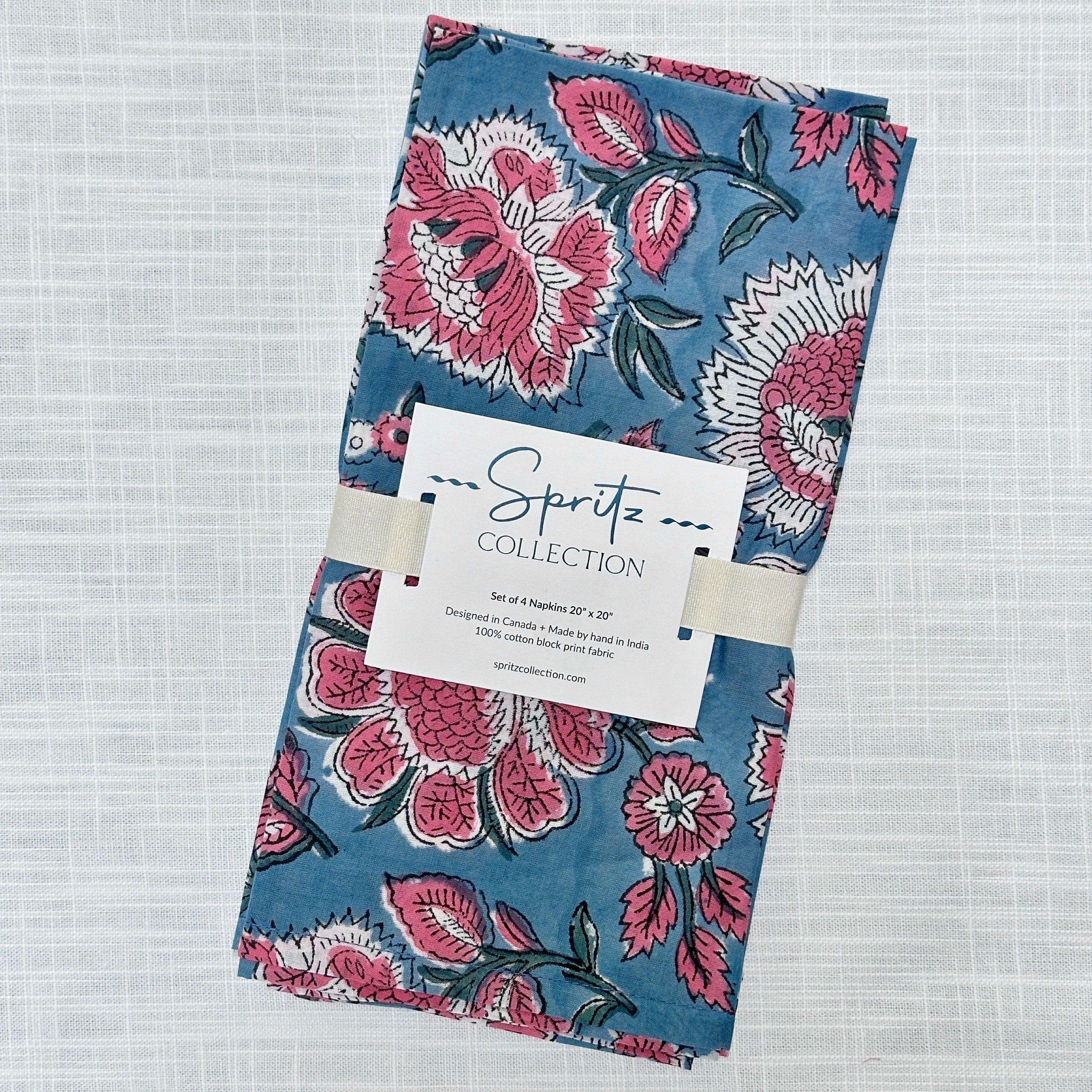 Rose Napkins, Set of 4