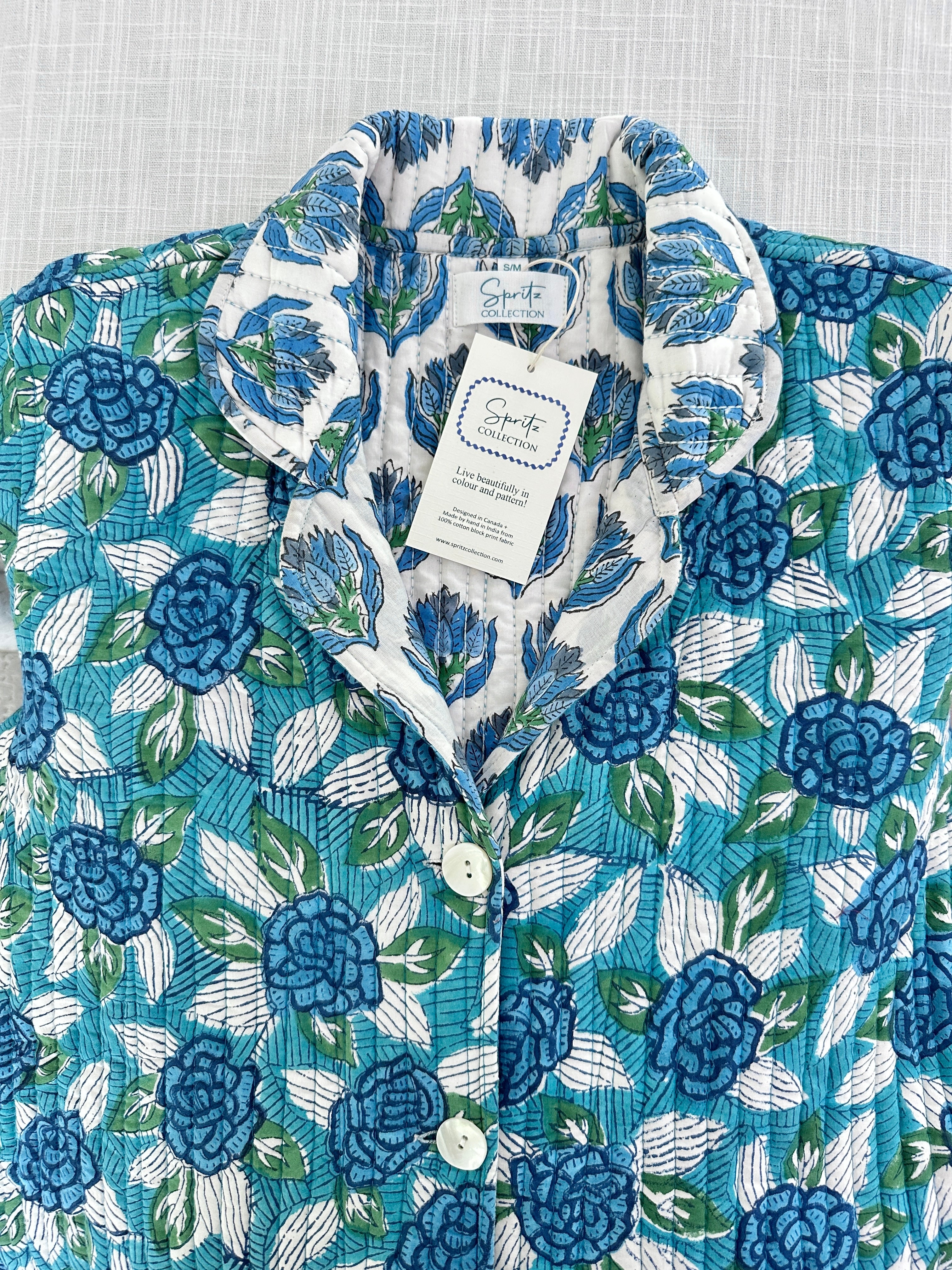 Lounge Coat - Cyan