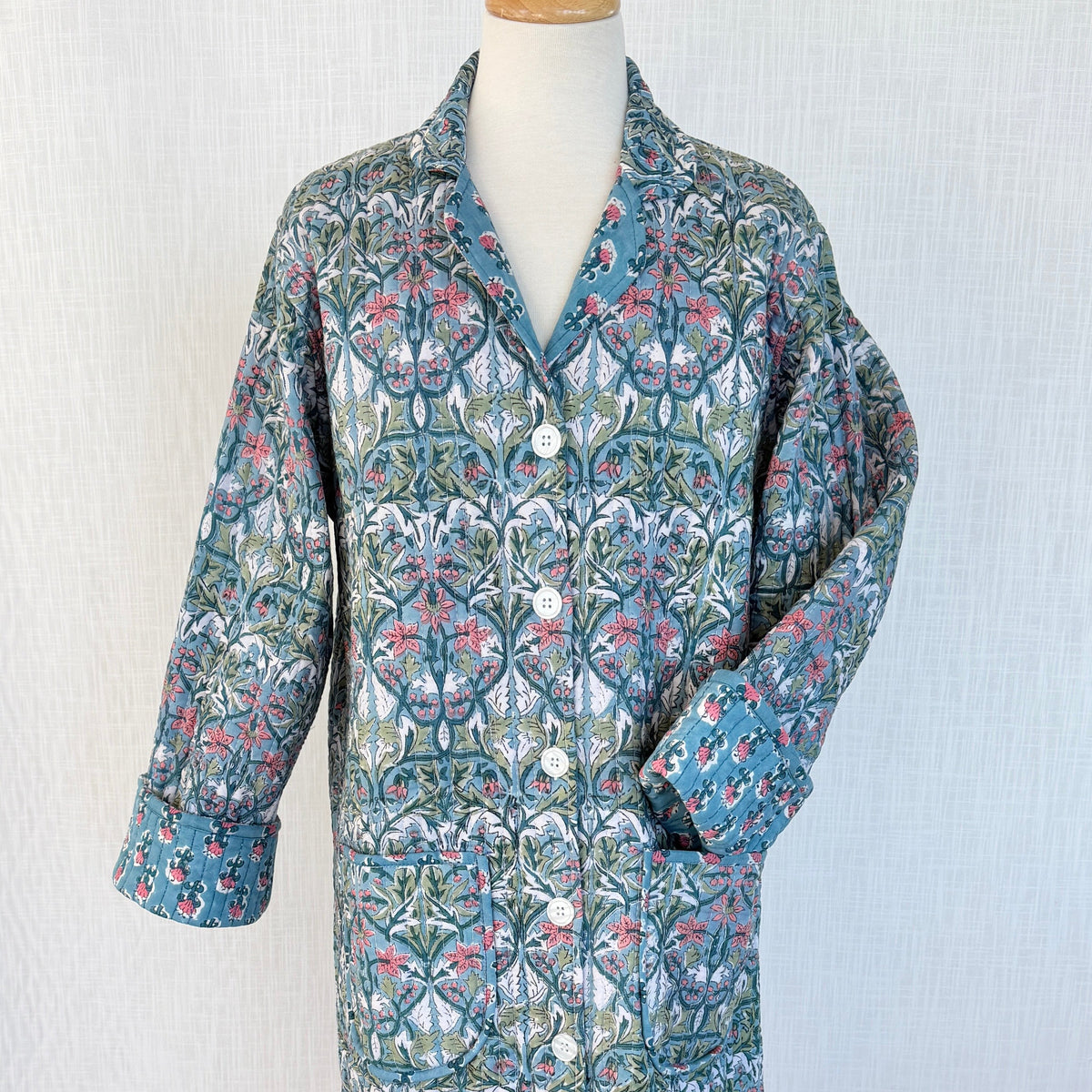 Lounge Robe / Dock Coat - Trellis