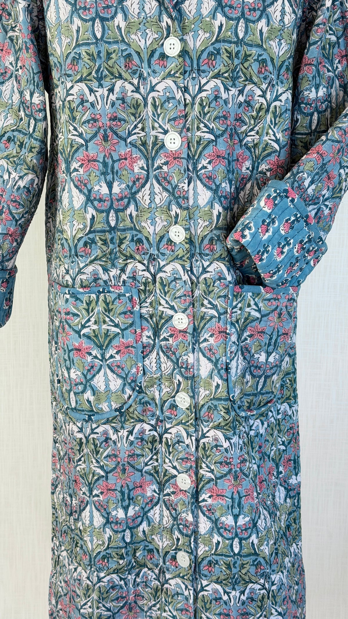 Lounge Robe / Dock Coat - Trellis
