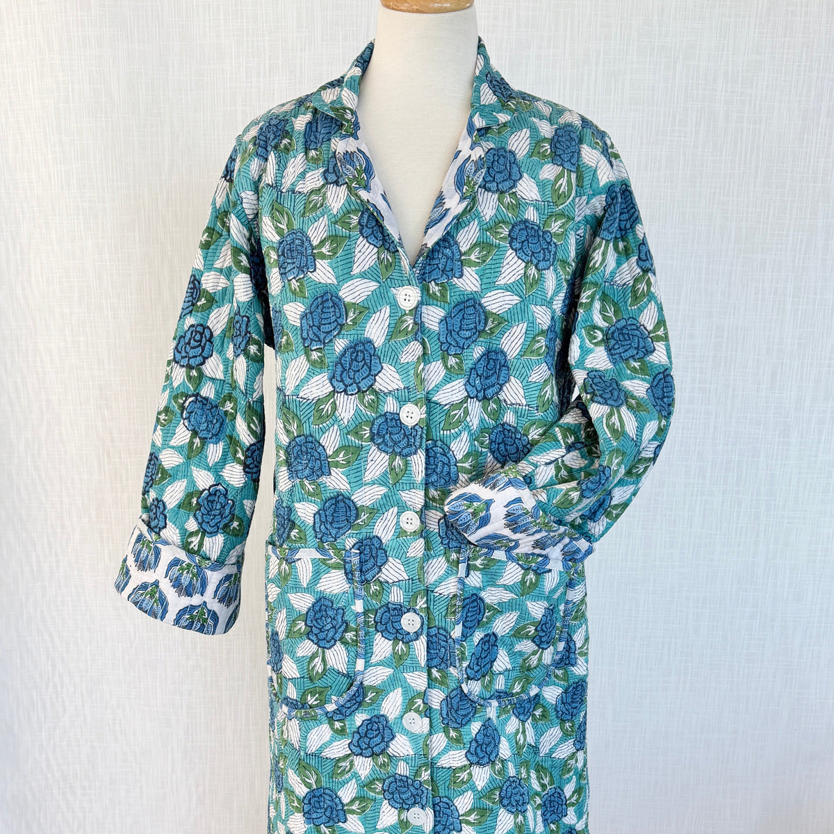 Lounge Robe / Dock Coat - Cyan