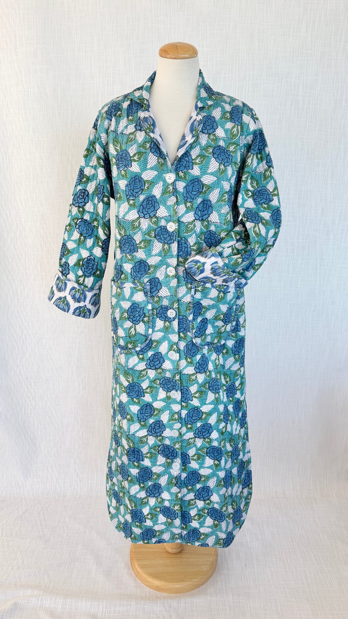 Lounge Robe / Dock Coat - Cyan