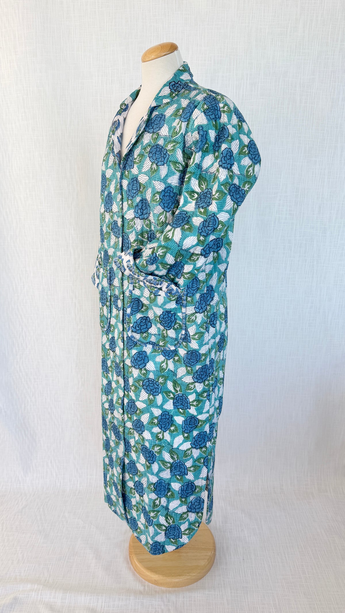 Lounge Robe / Dock Coat - Cyan