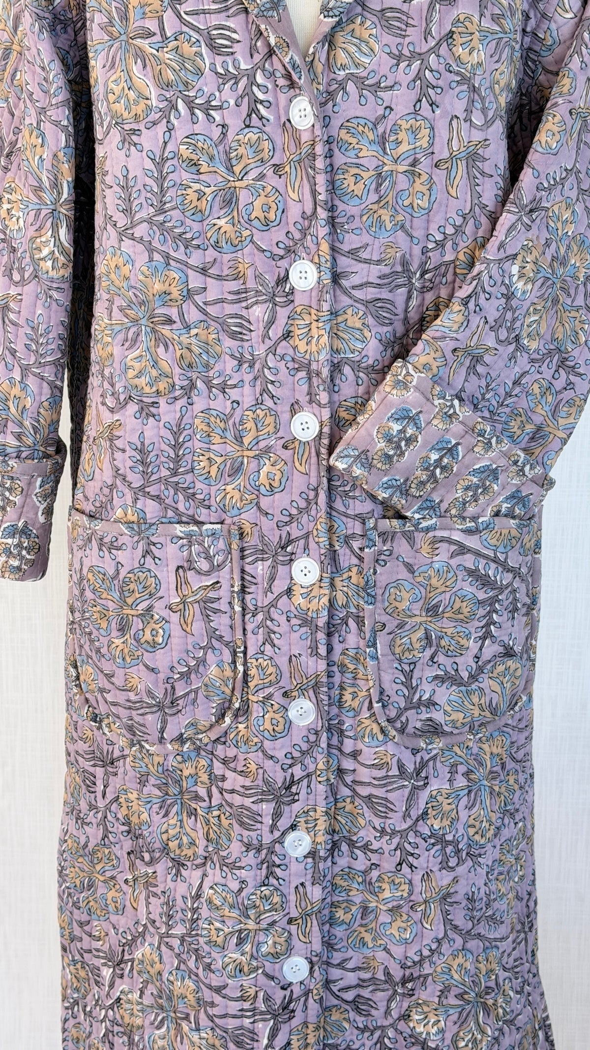 Lounge Robe / Dock Coat - Mauve