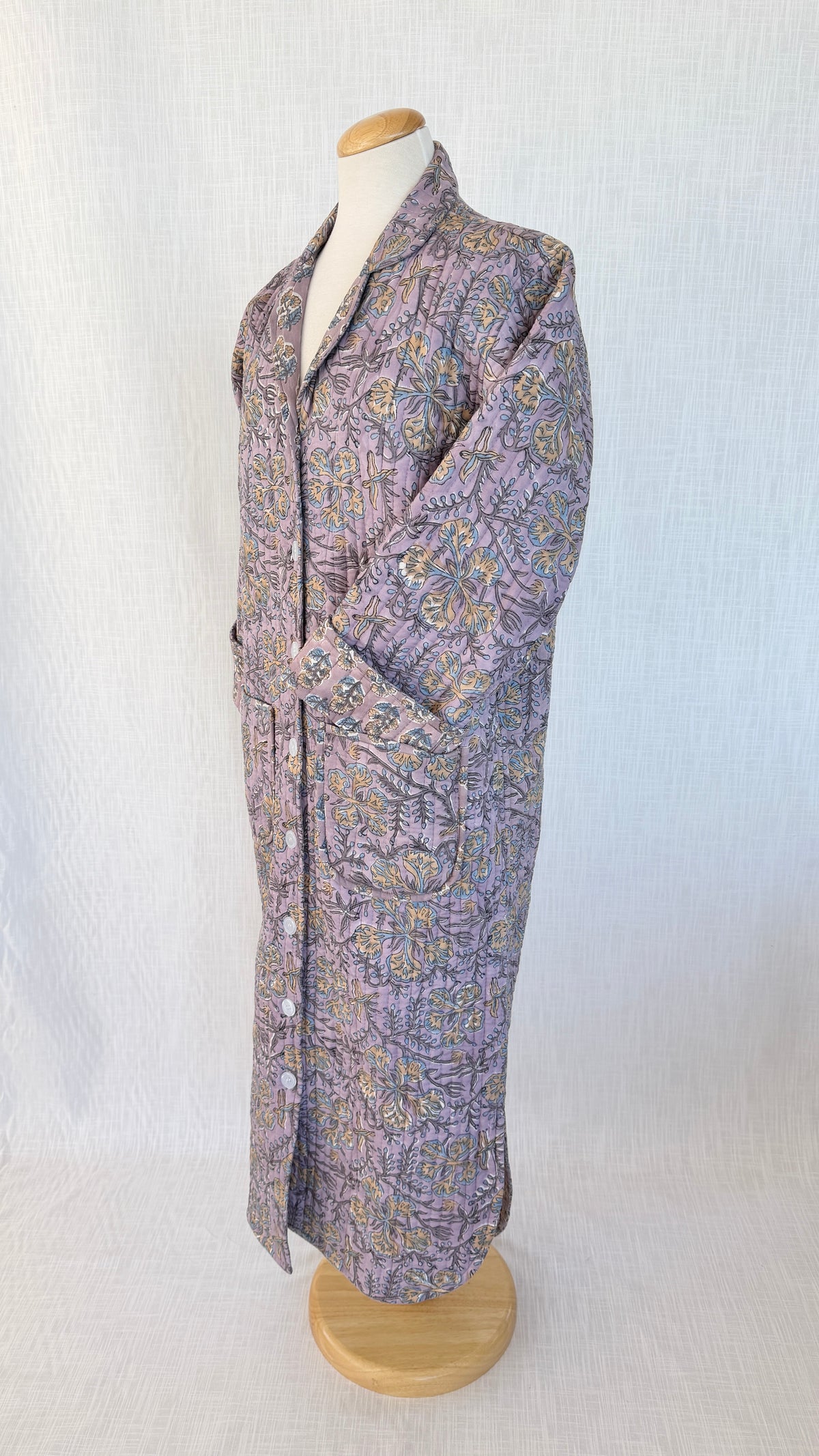 Lounge Robe / Dock Coat - Mauve