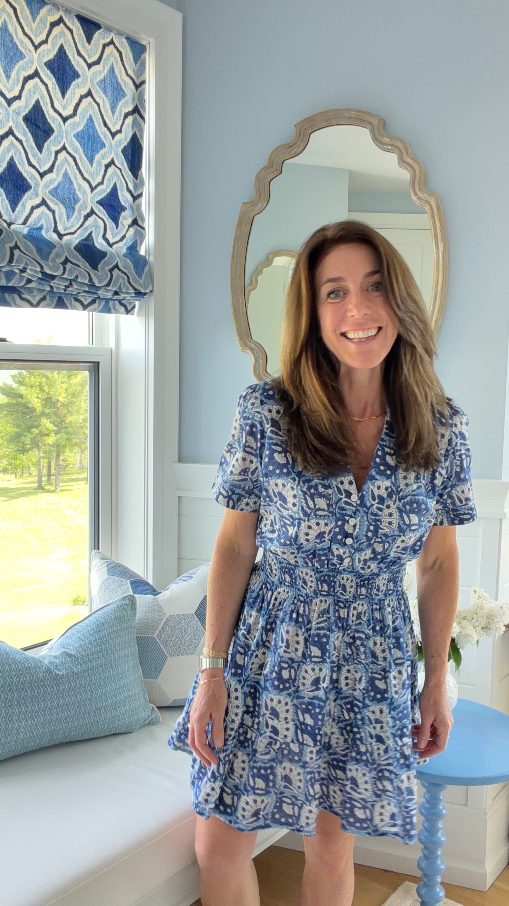 Shore Dress - Blueberry