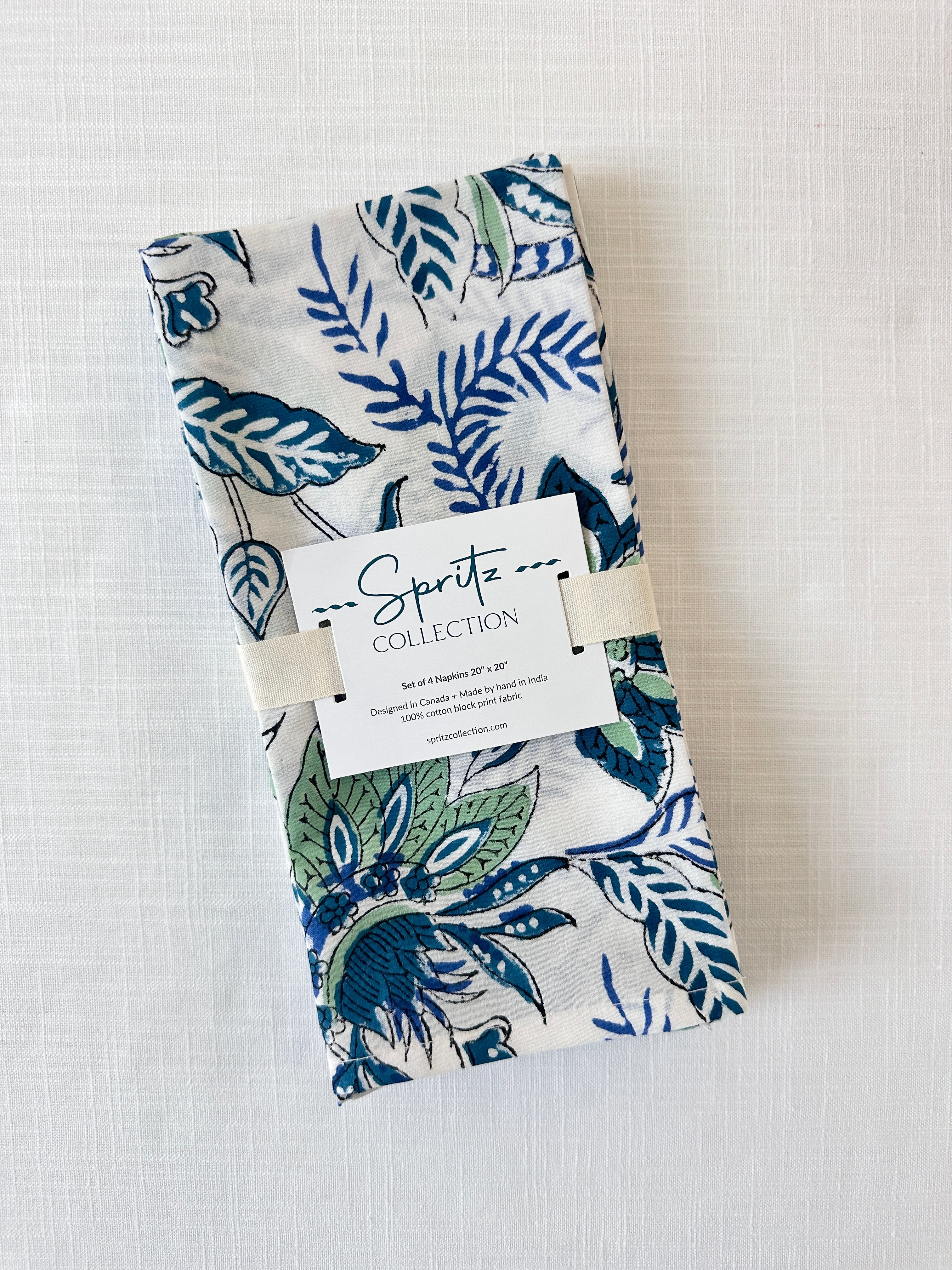 Spearmint Napkins, Set of 4