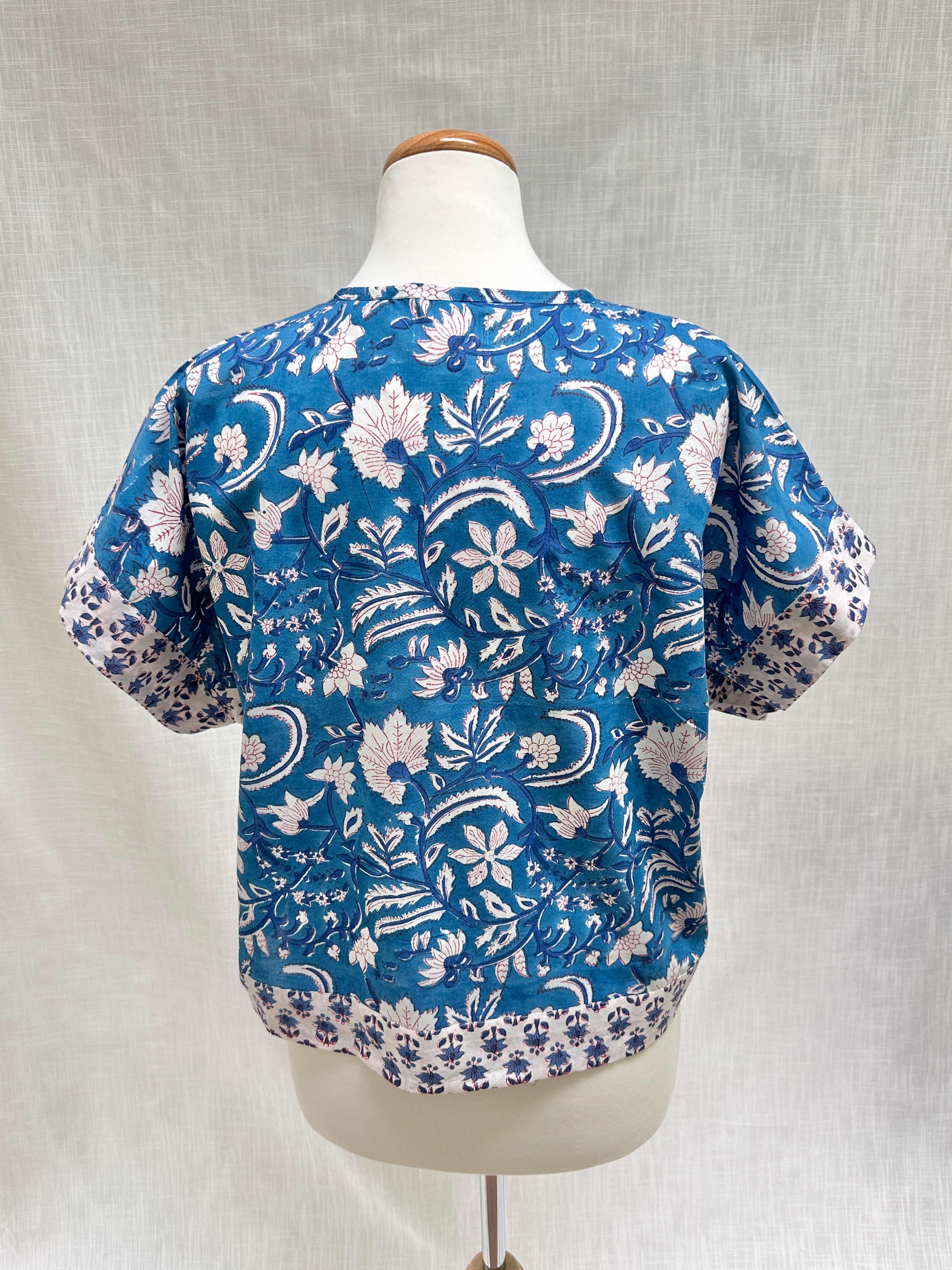 Picnic Blouse - True Blue