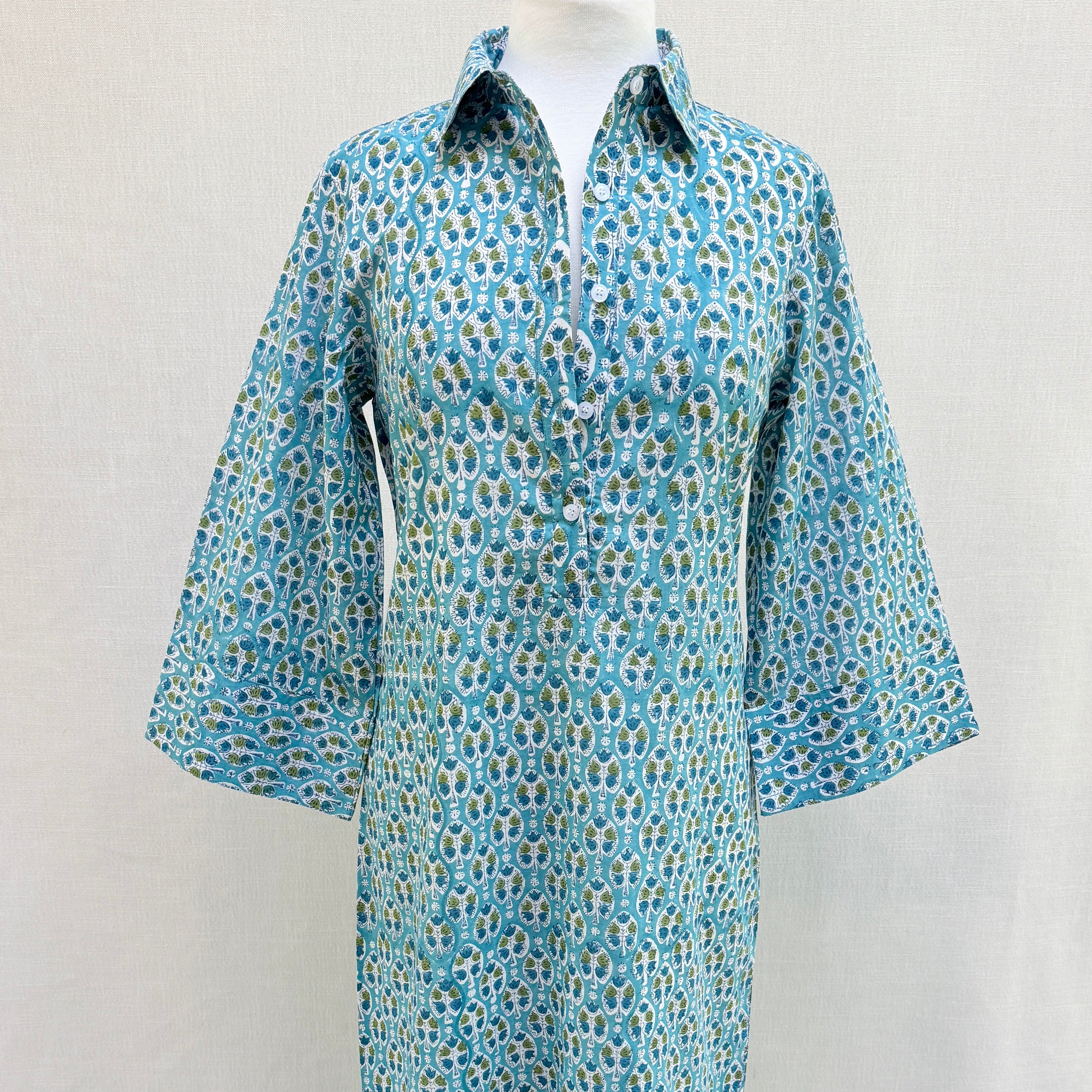 Coast Shirt Dress - Pool