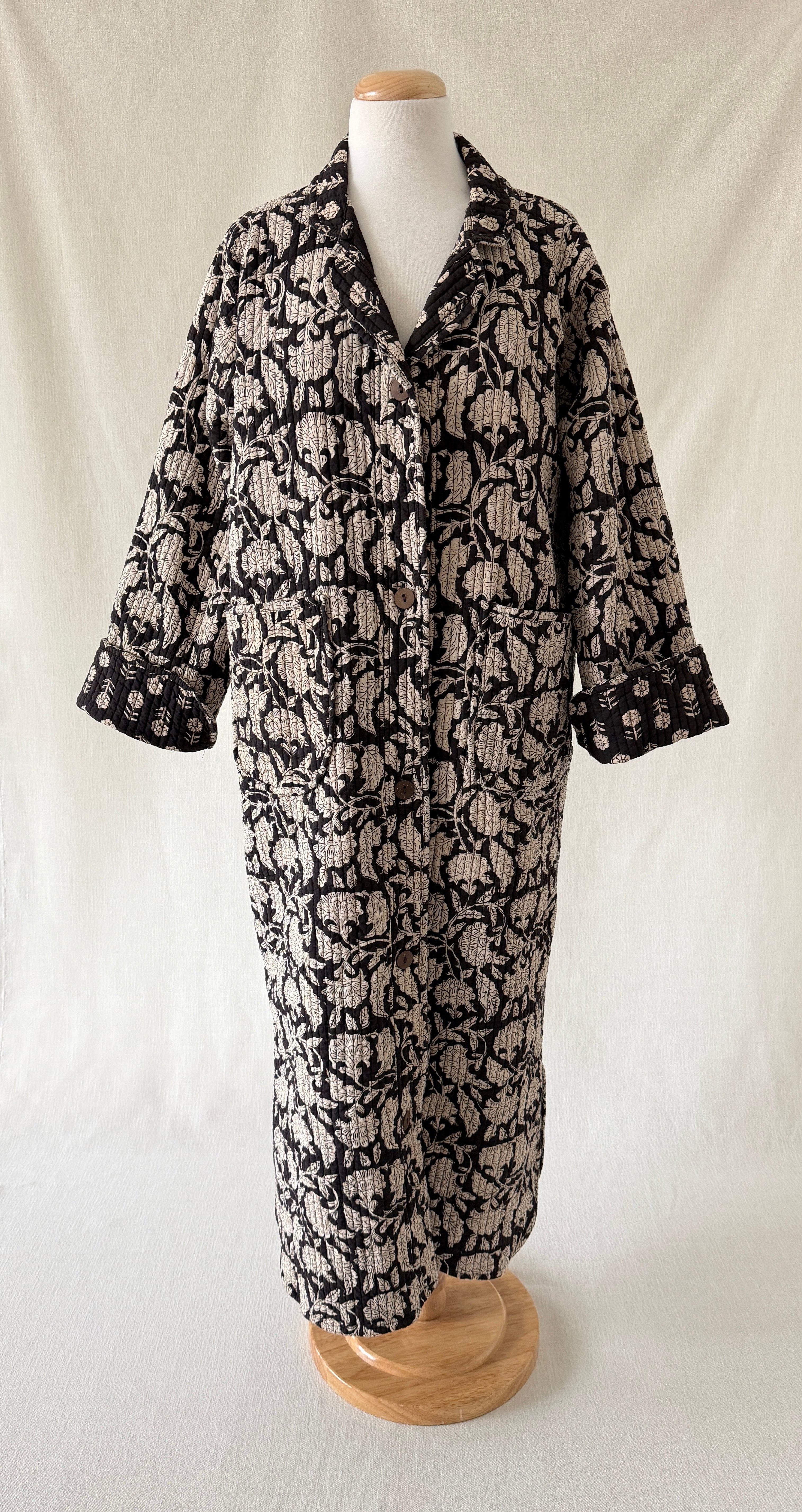 Lounge Robe/Coat - Onyx