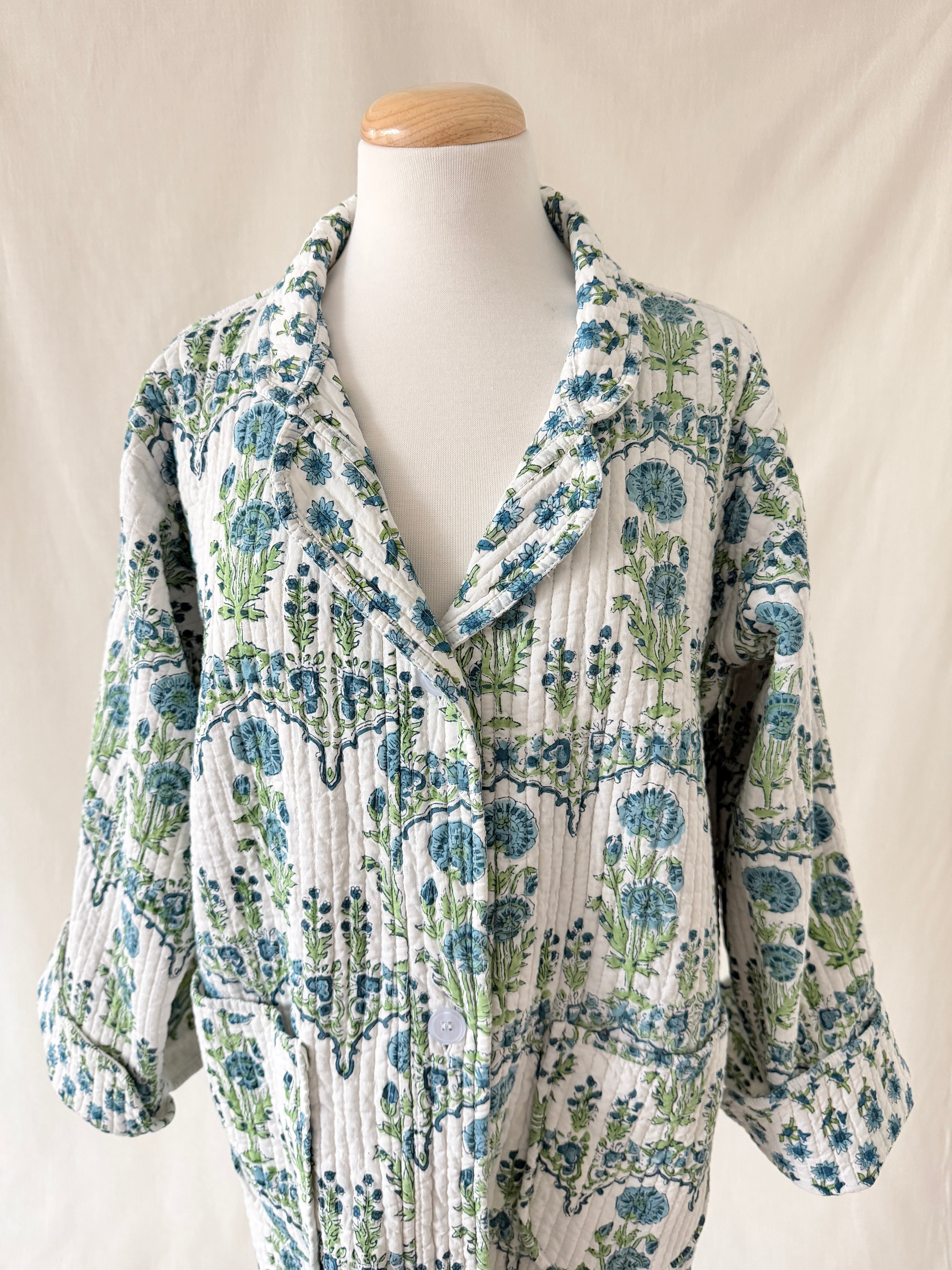 Lounge Robe/Coat - Botanical