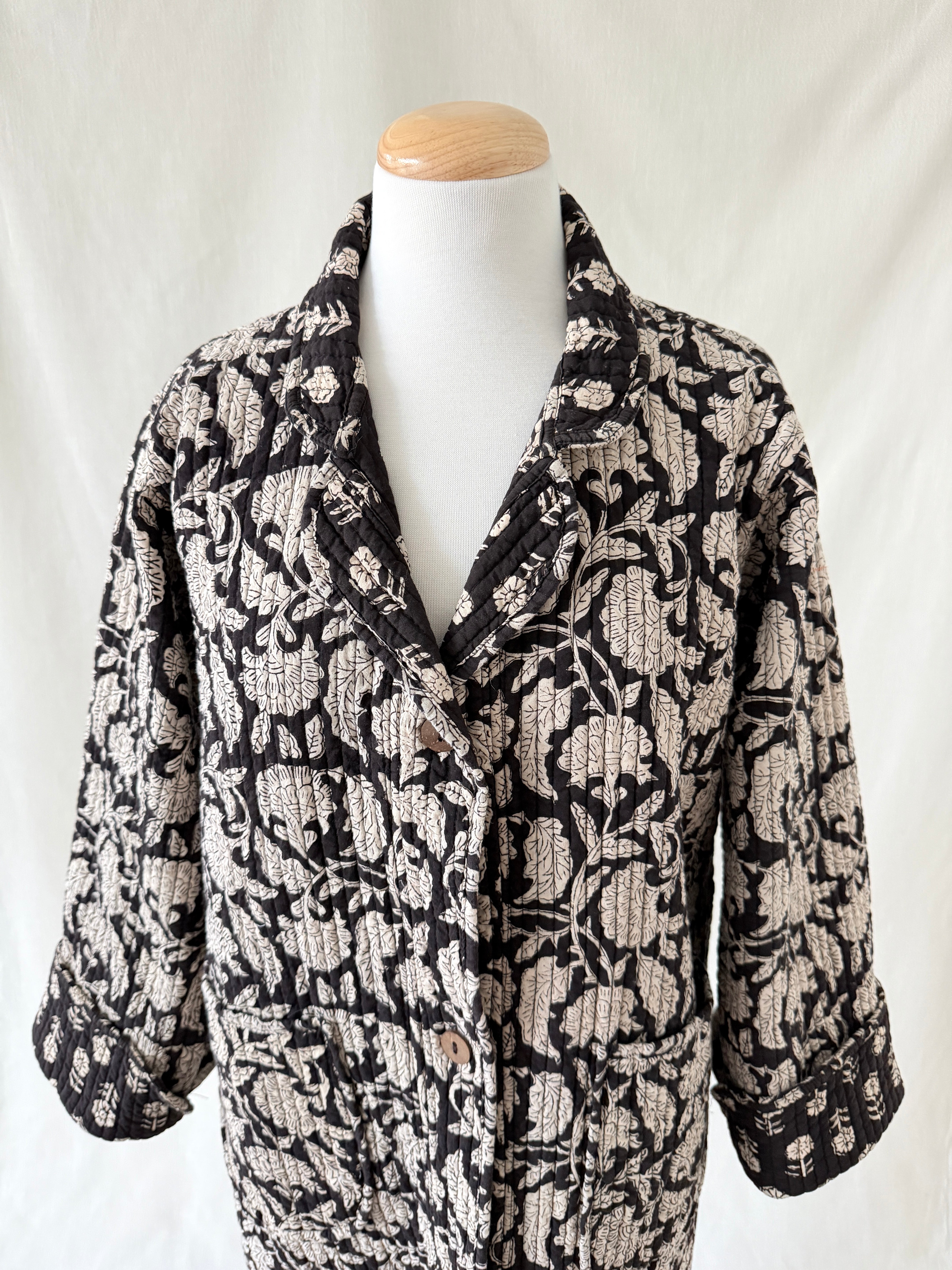 Lounge Robe/Coat - Onyx