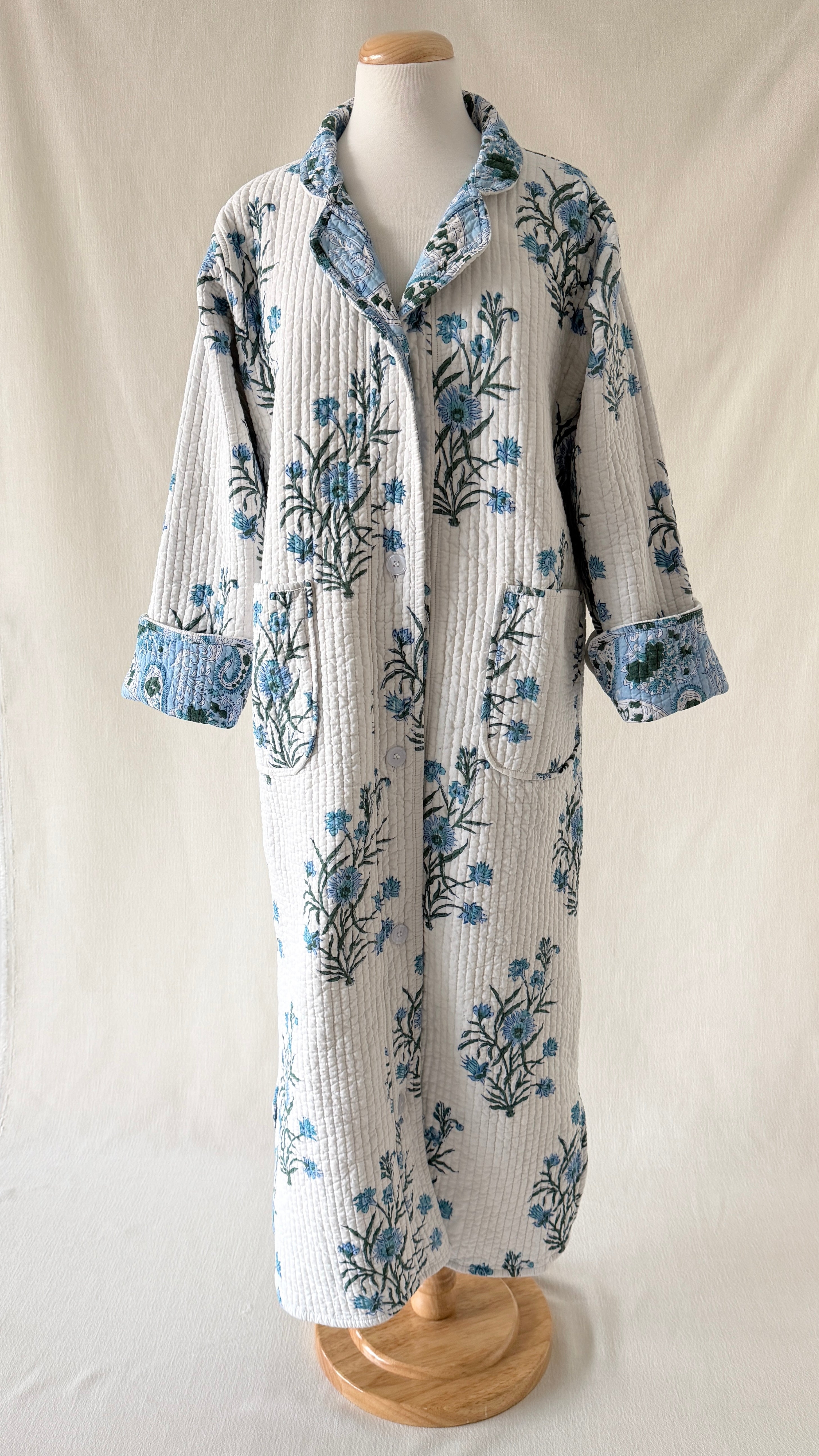 Lounge Robe/Coat - Bluebell