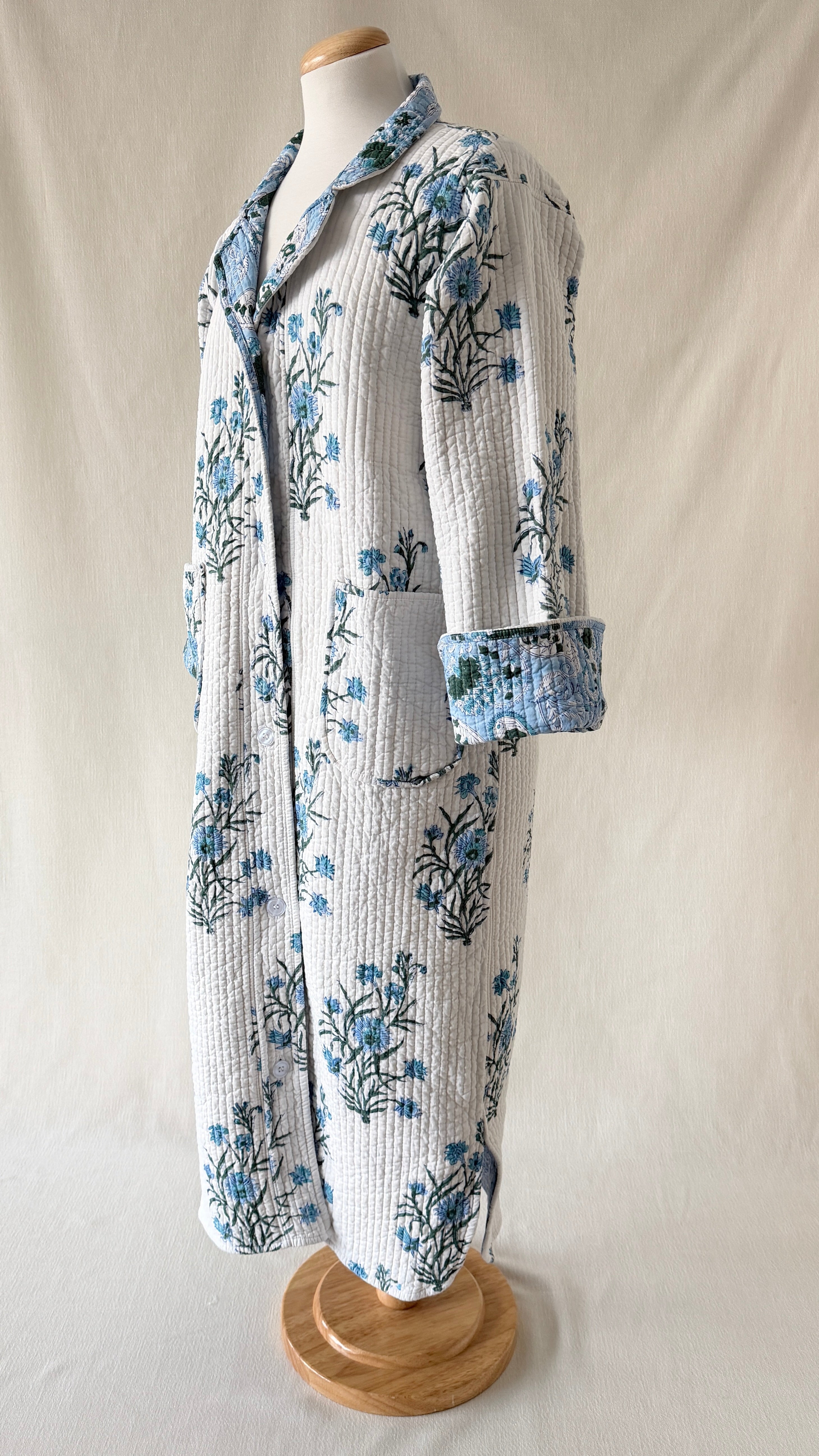 Lounge Robe/Coat - Bluebell