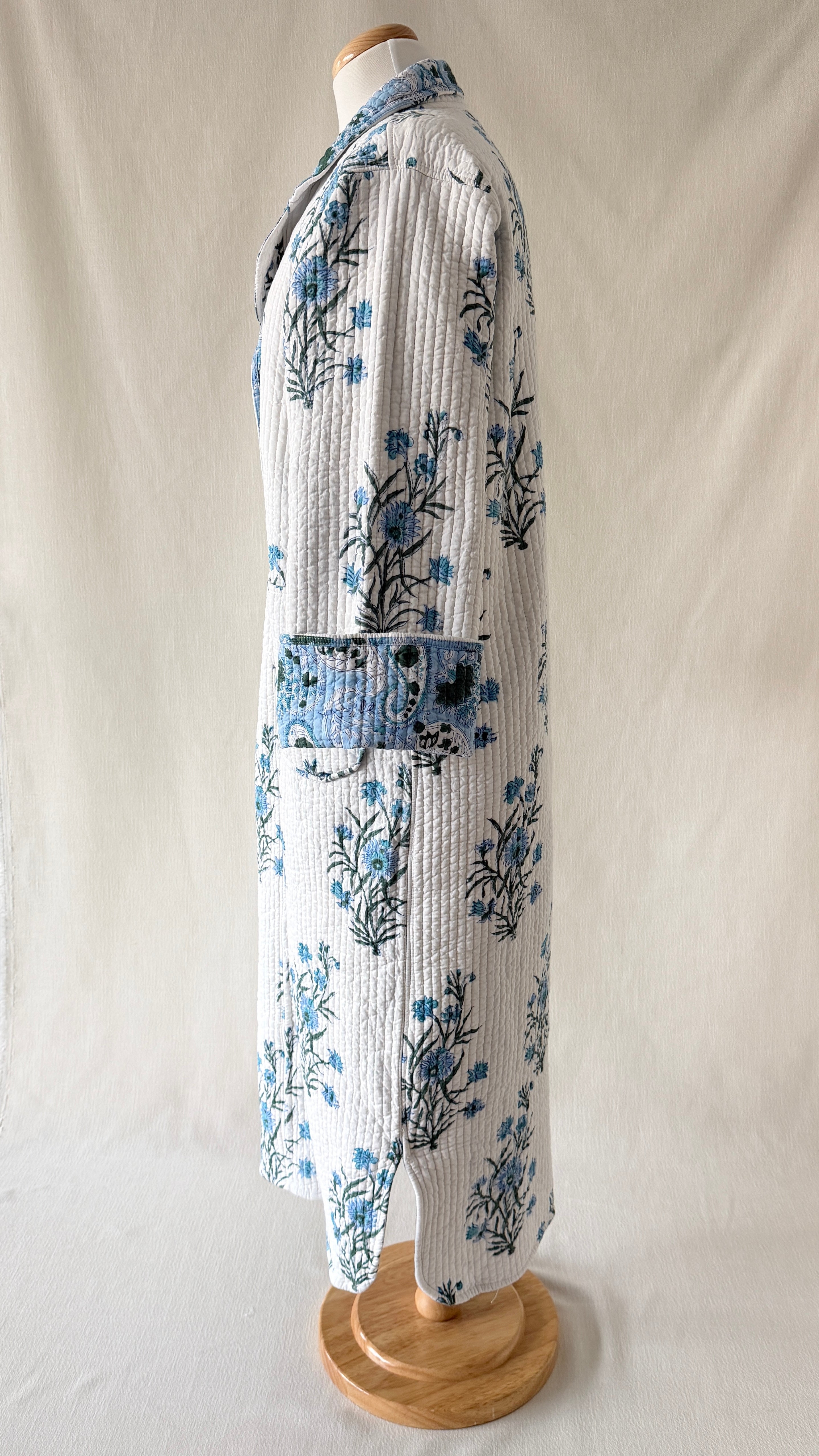 Lounge Robe/Coat - Bluebell