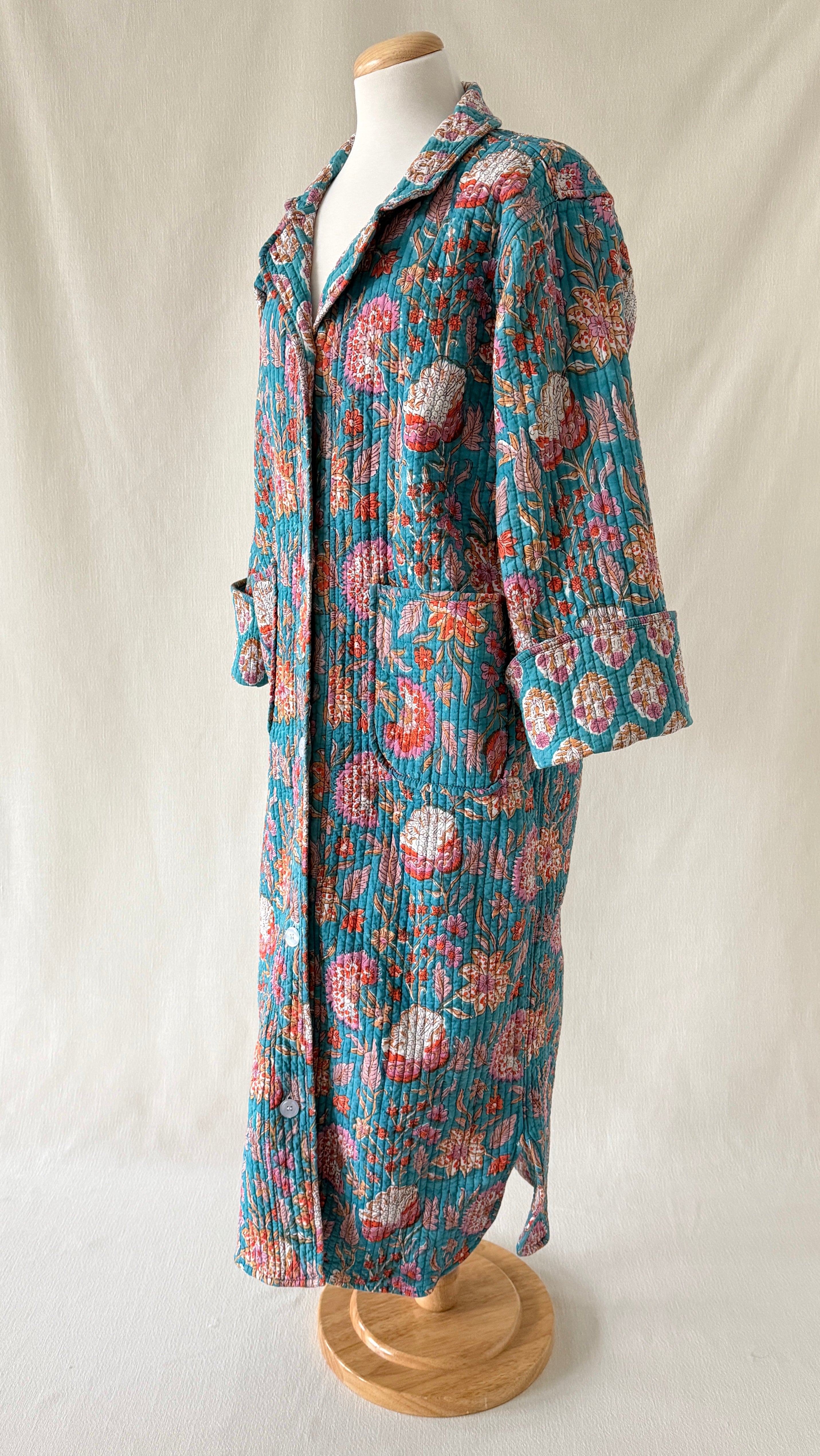 Lounge Robe/Coat - Azure
