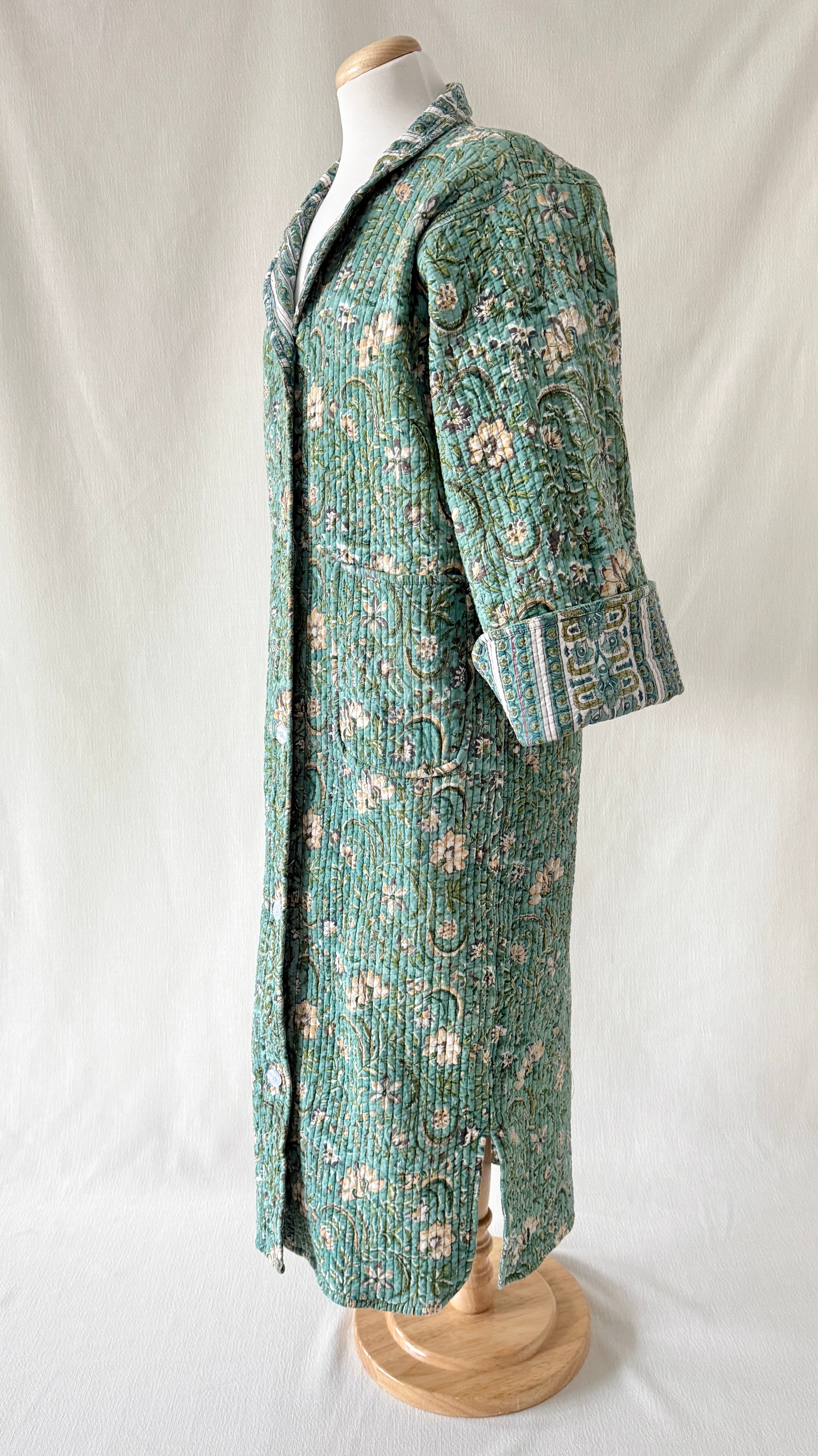 Lounge Robe/Coat - Verdigris