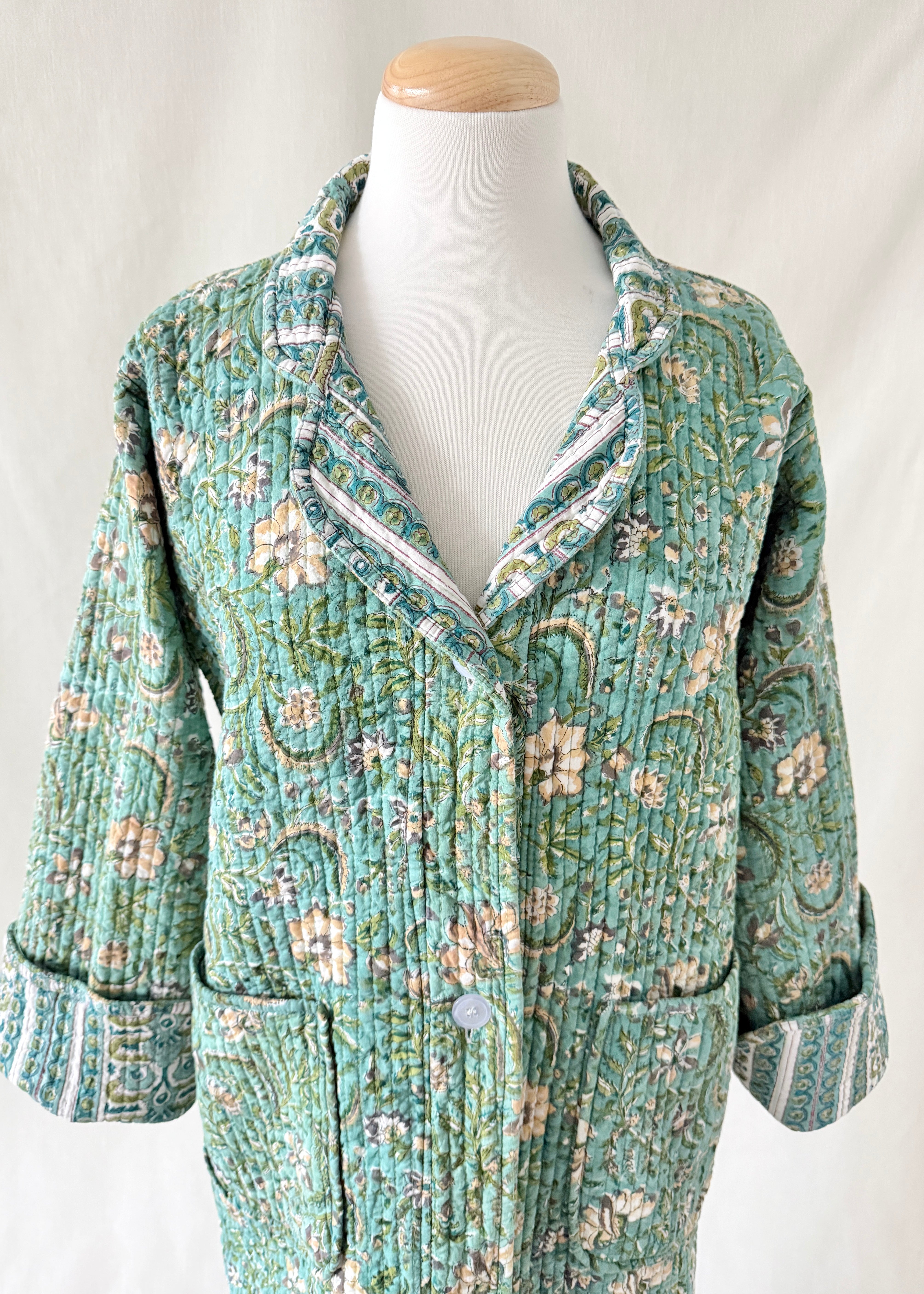 Lounge Robe/Coat - Verdigris