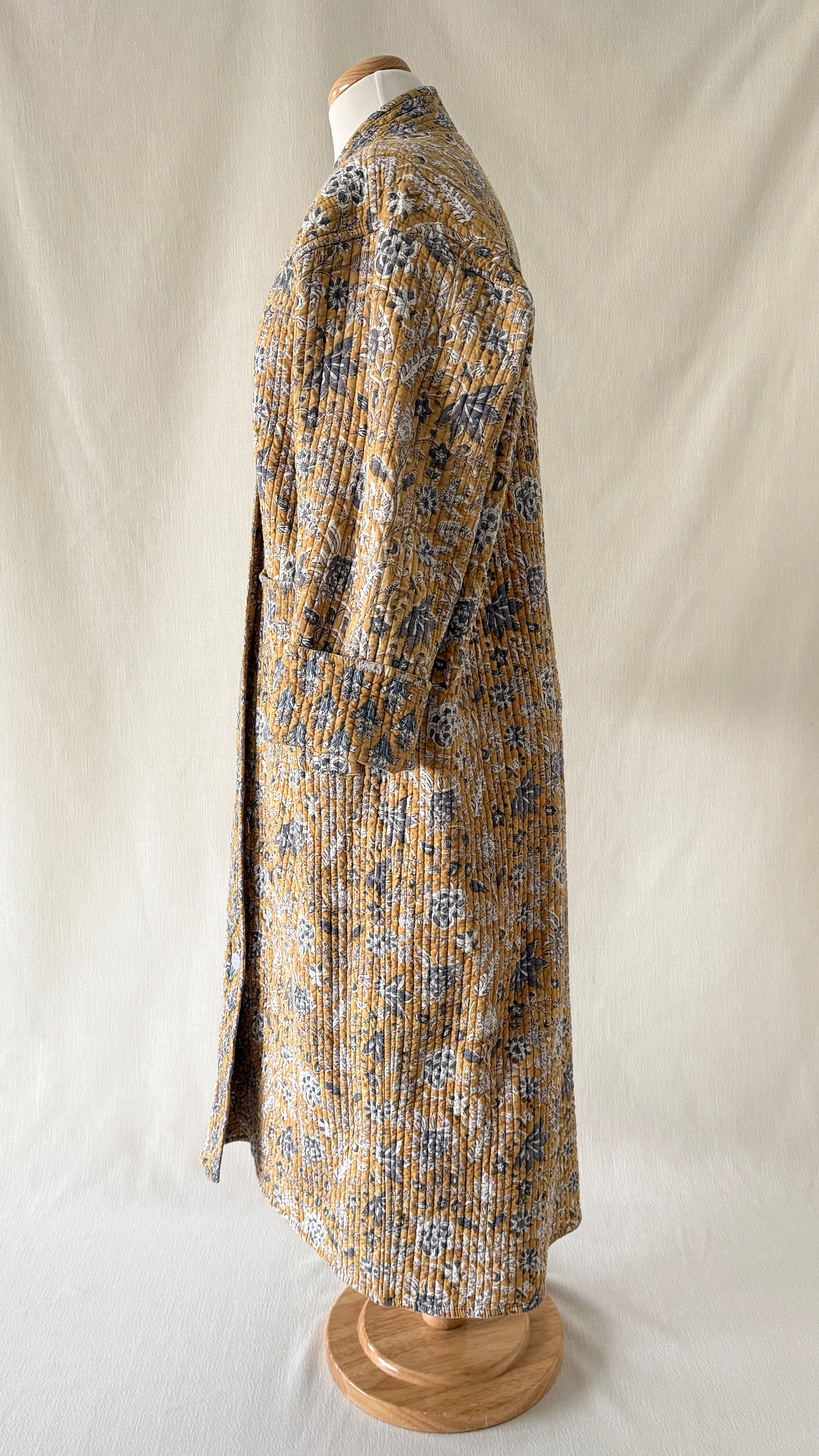 Button-Up Robe - Honey