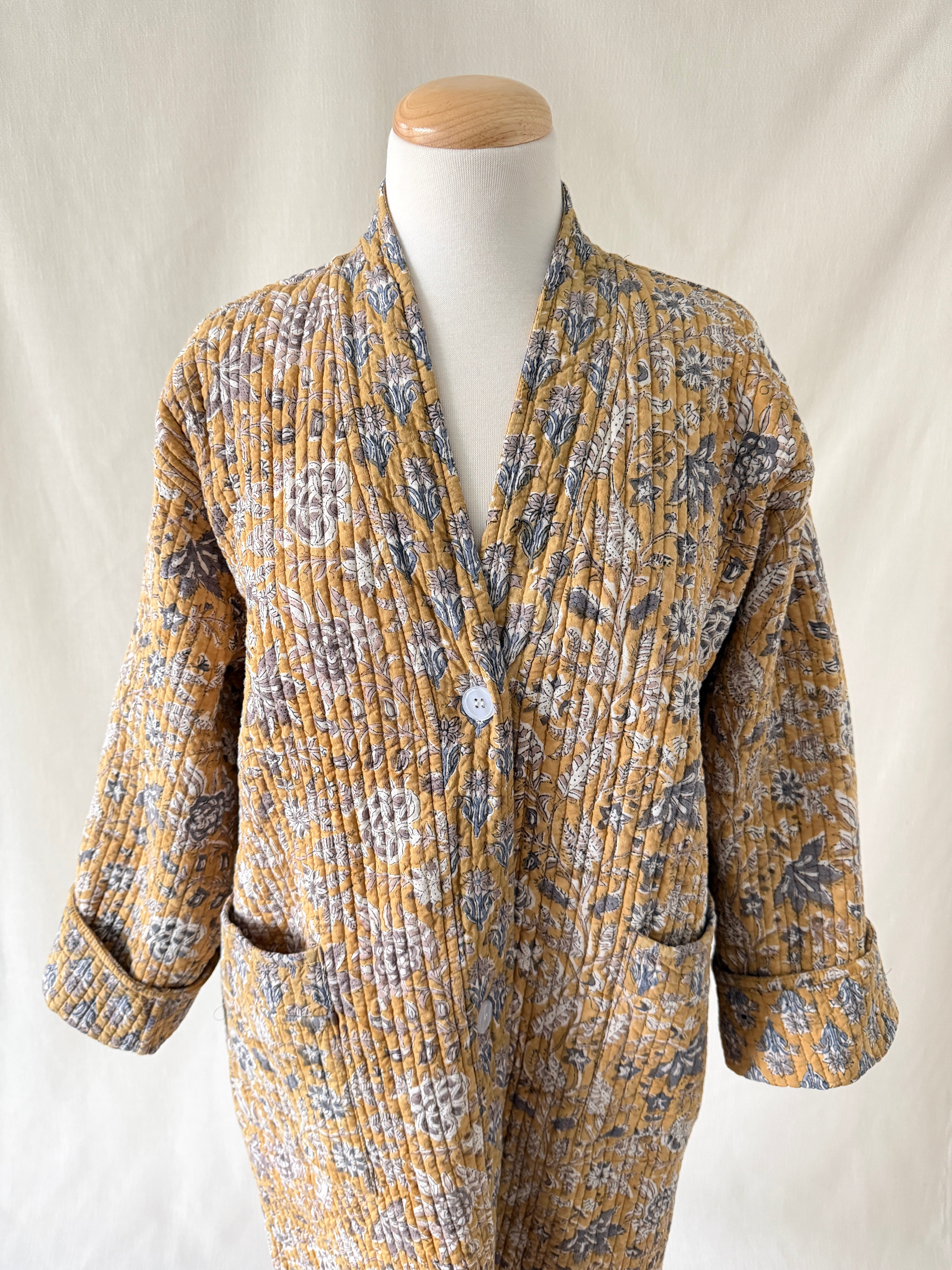 Button-Up Robe - Honey