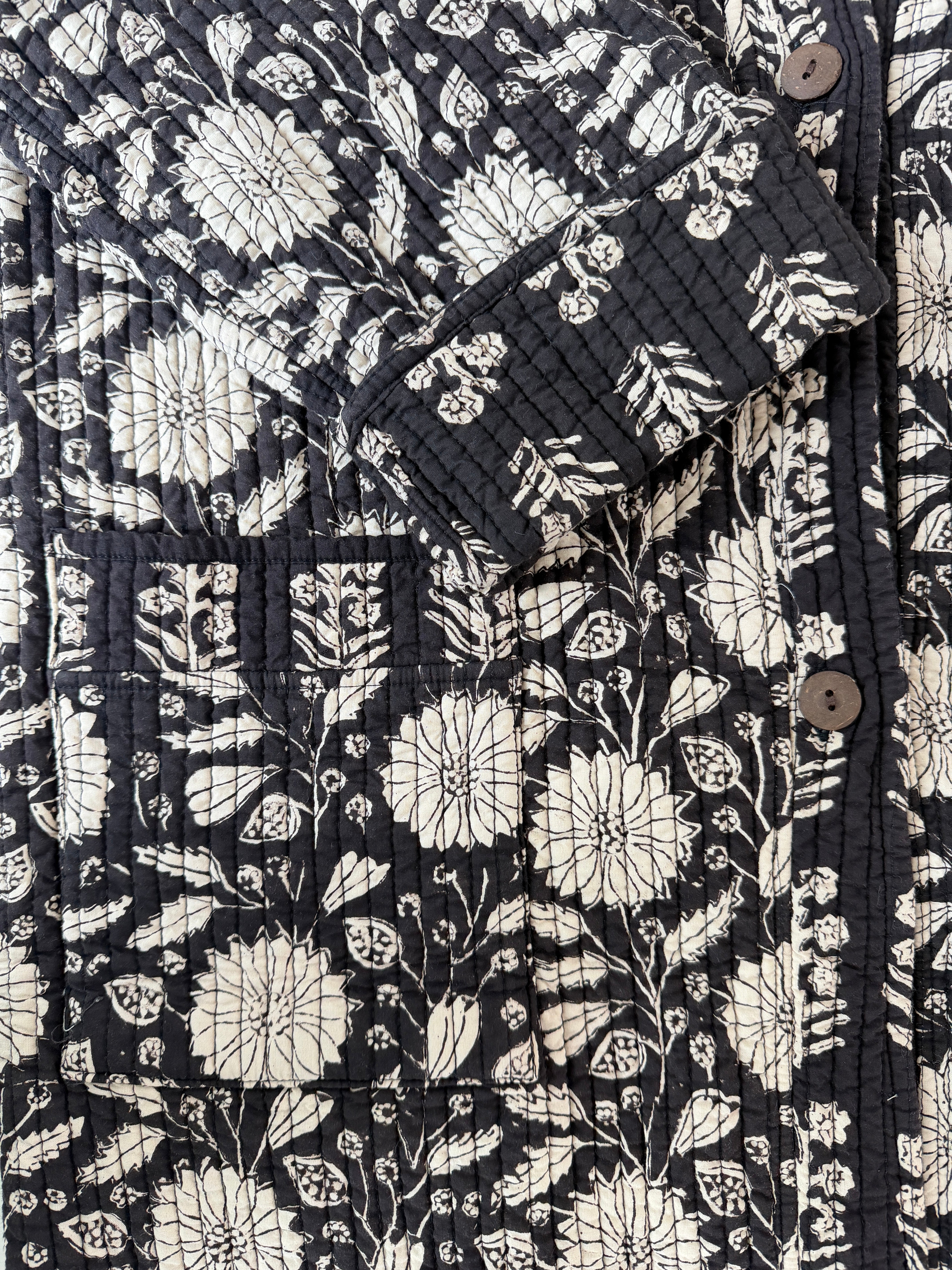 Button-Up Robe - Raven