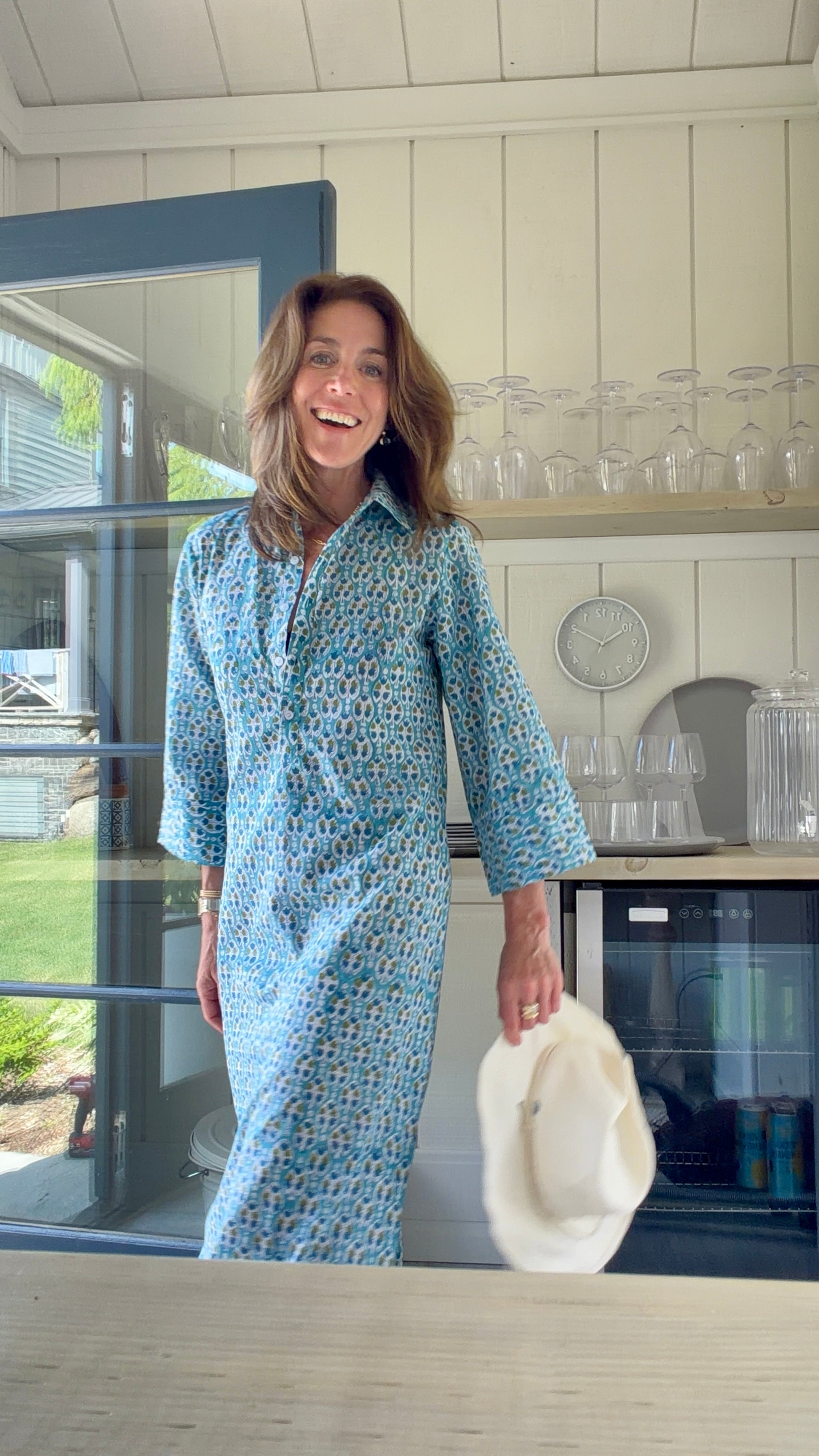 Coast Shirt Dress - Pool