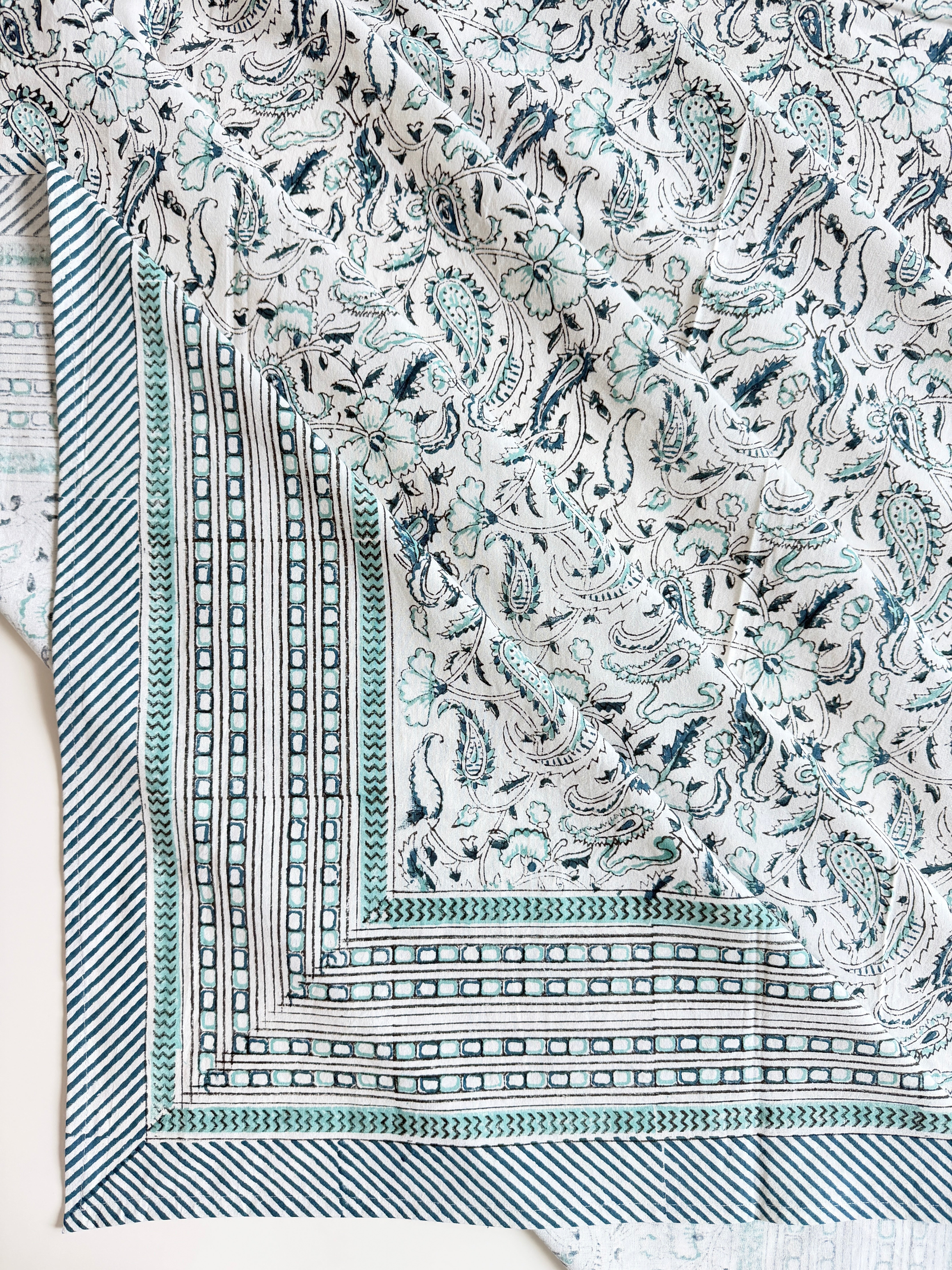 Spritz Tablecloth / Cotton Fabric Panel - Paisley