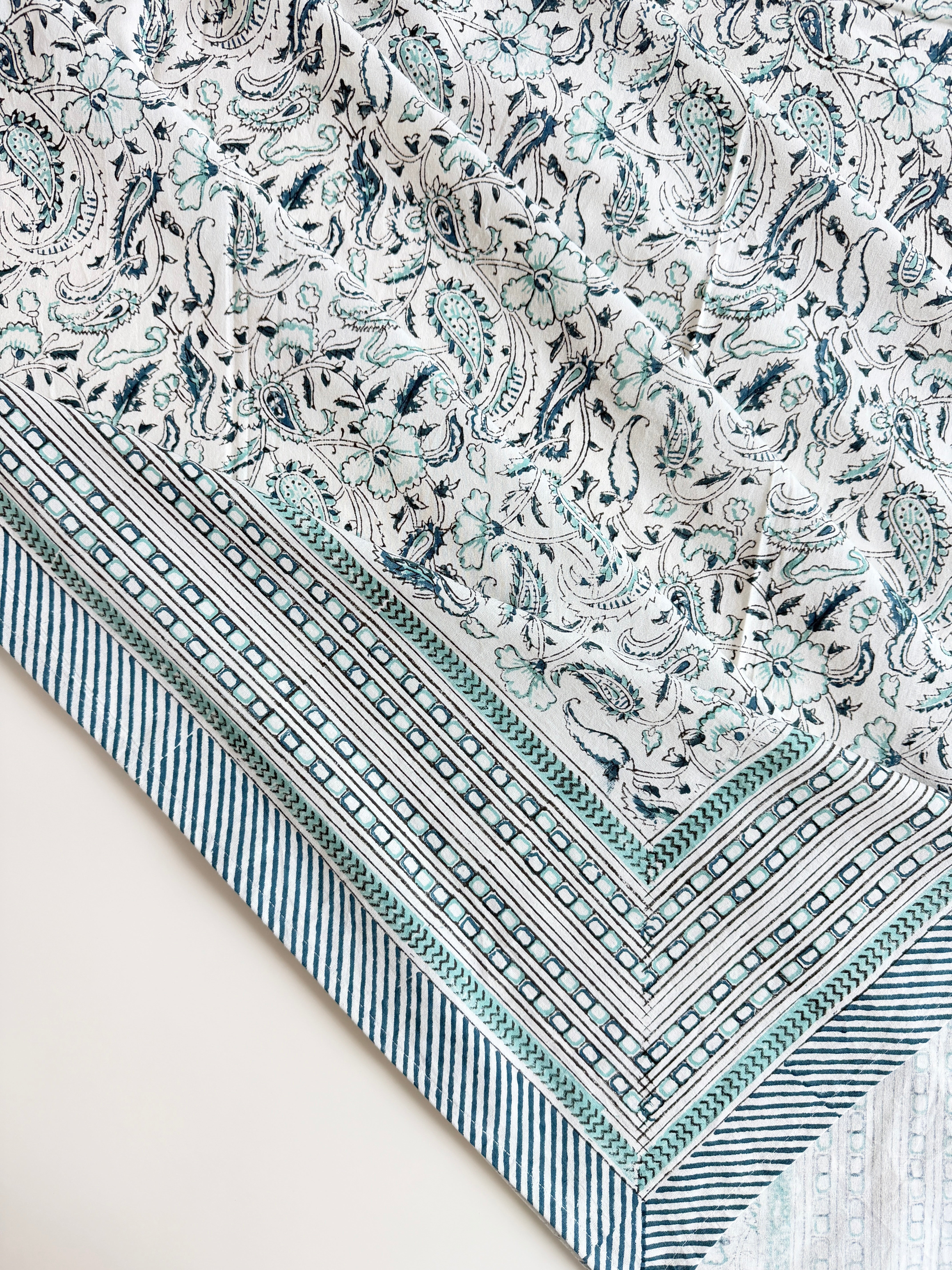 Spritz Tablecloth / Cotton Fabric Panel - Paisley