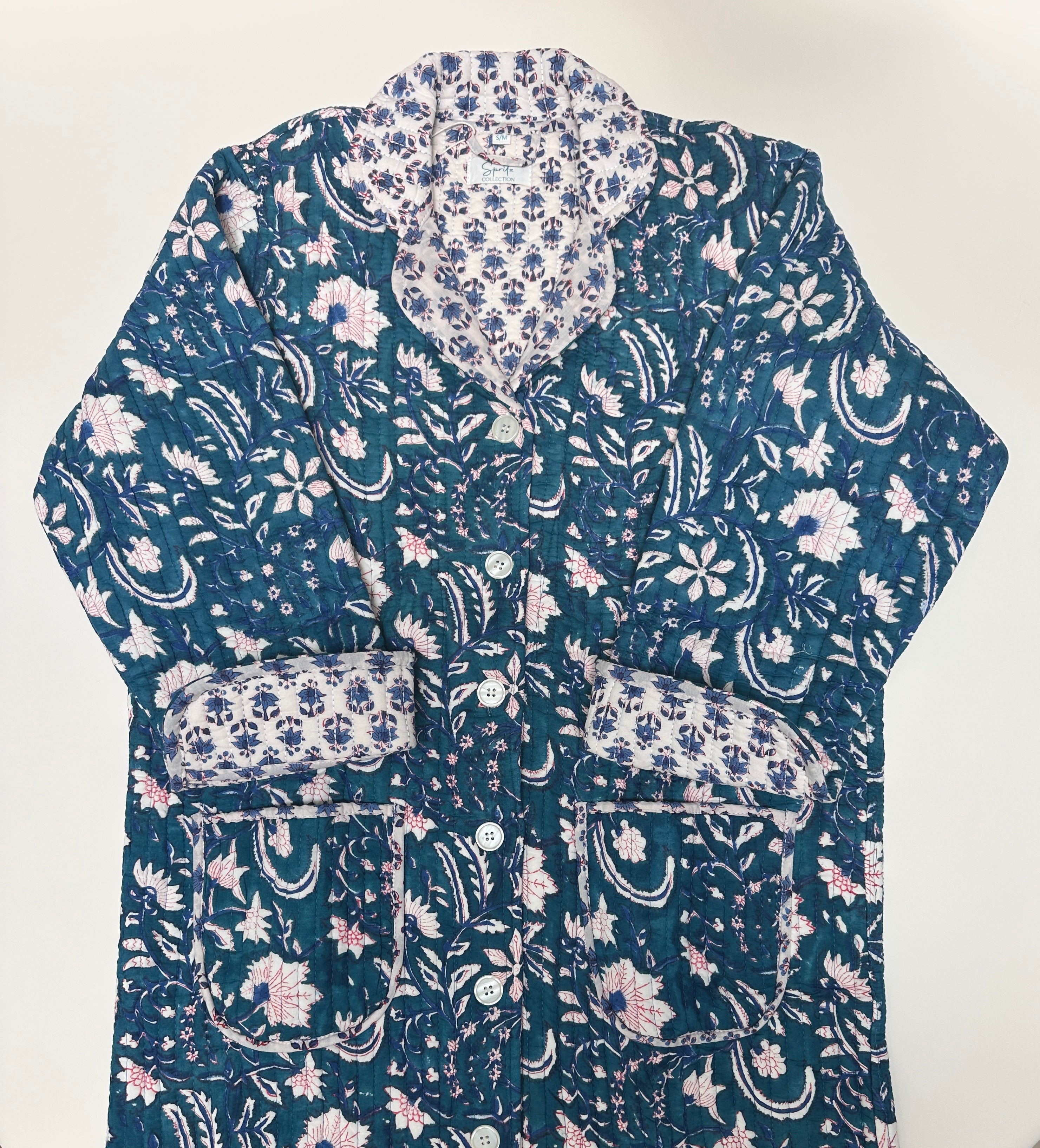 Lounge Coat - True Blue