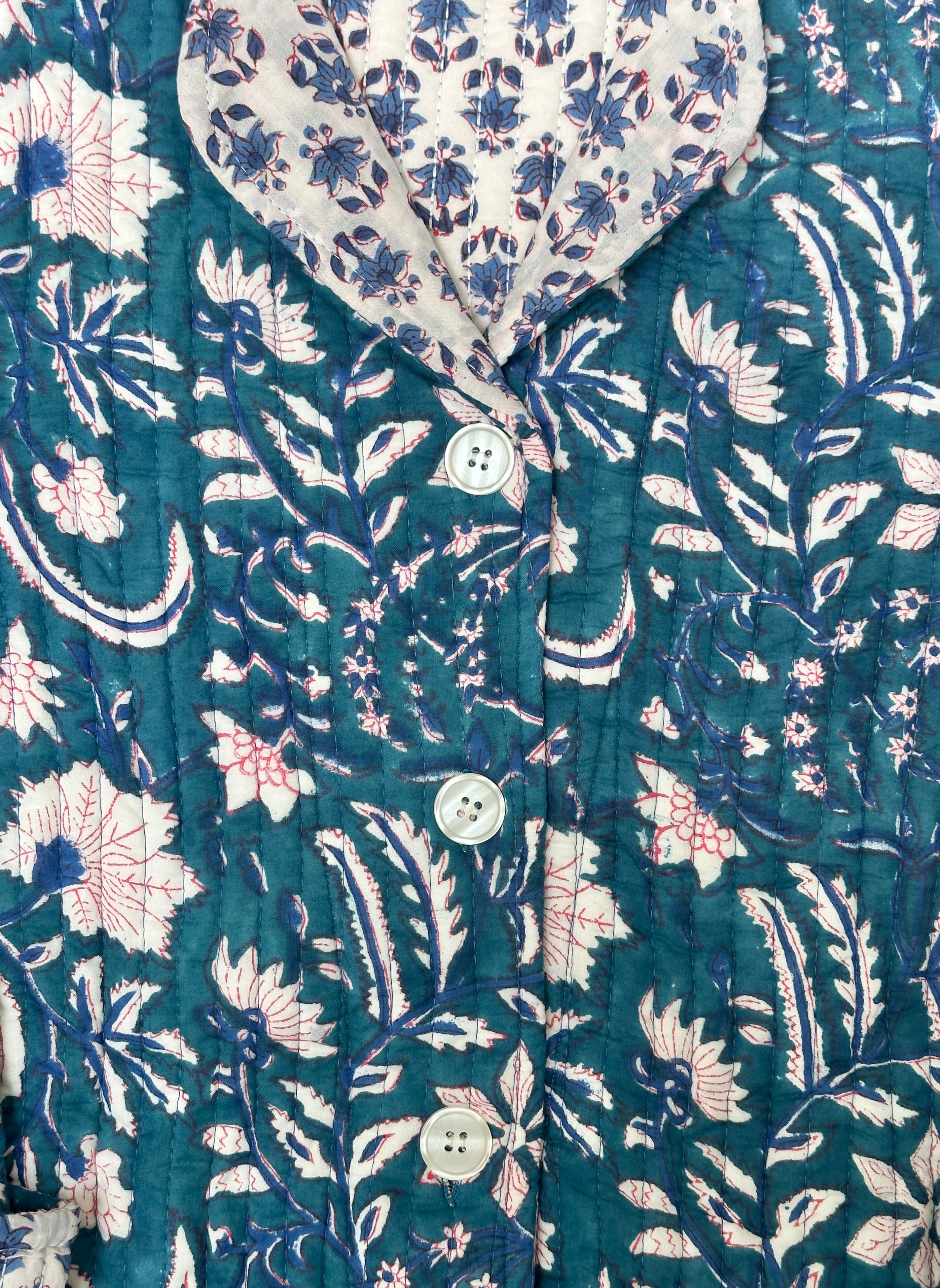Lounge Coat - True Blue