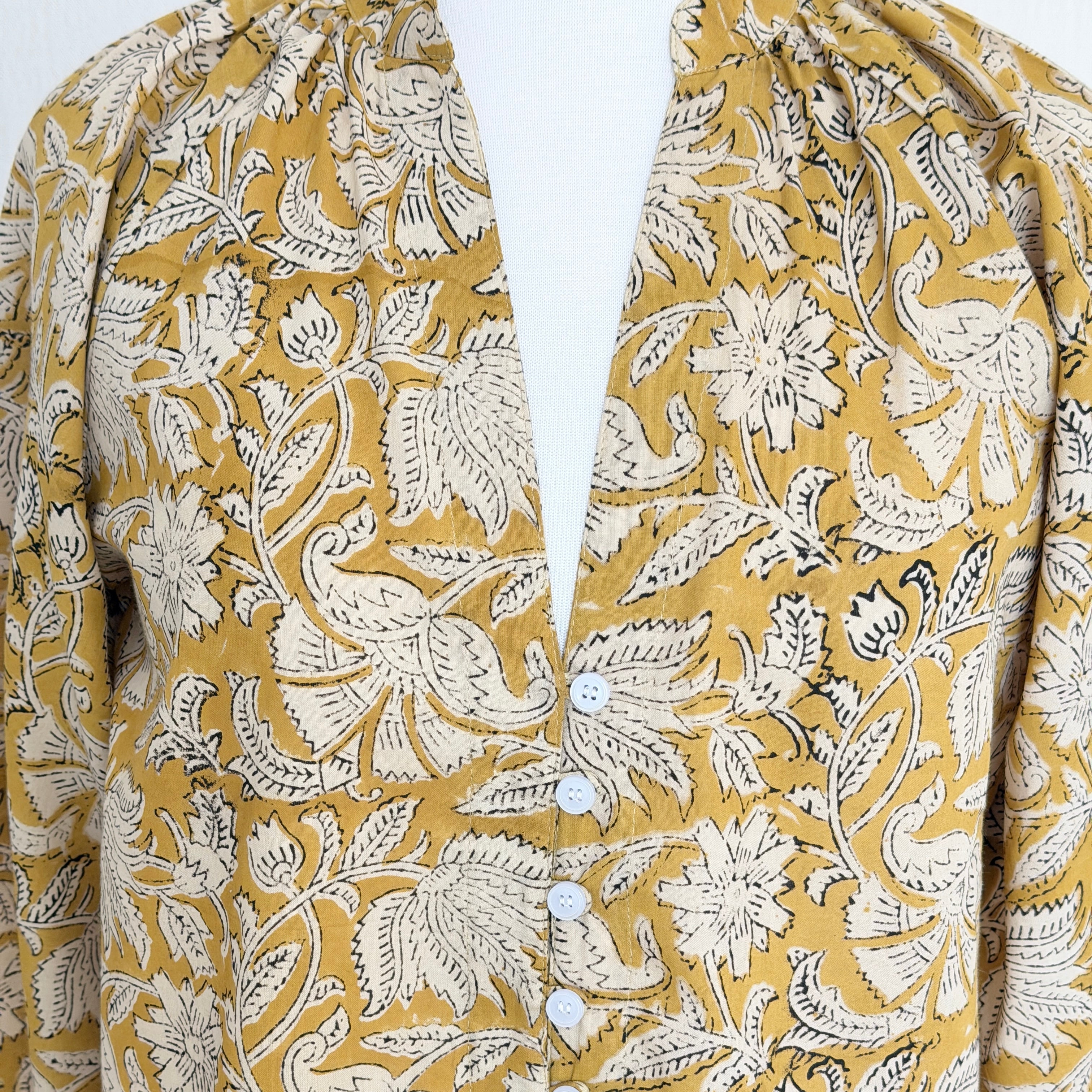 Haven Blouse - Saffron