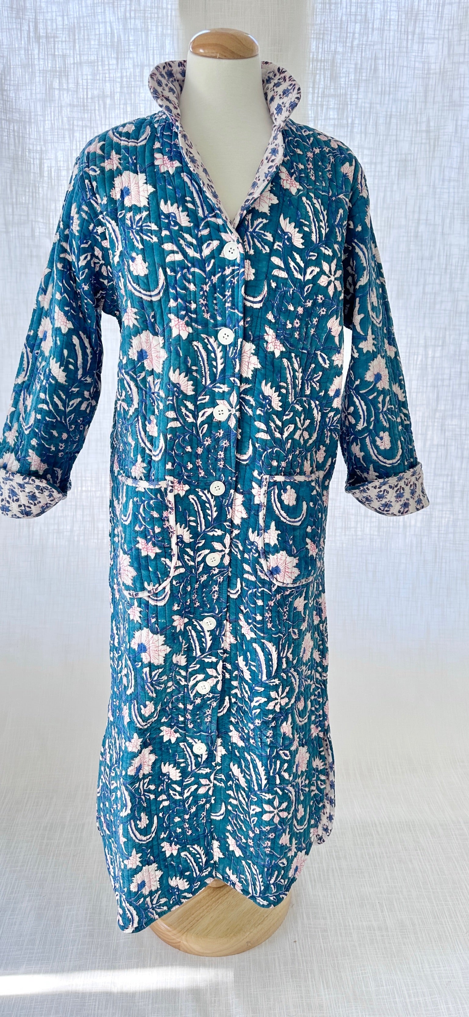Lounge Coat - True Blue