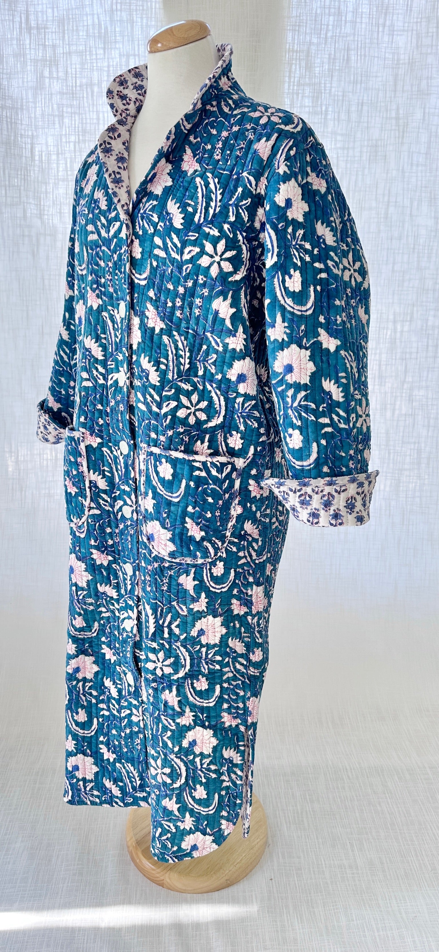 Lounge Coat - True Blue