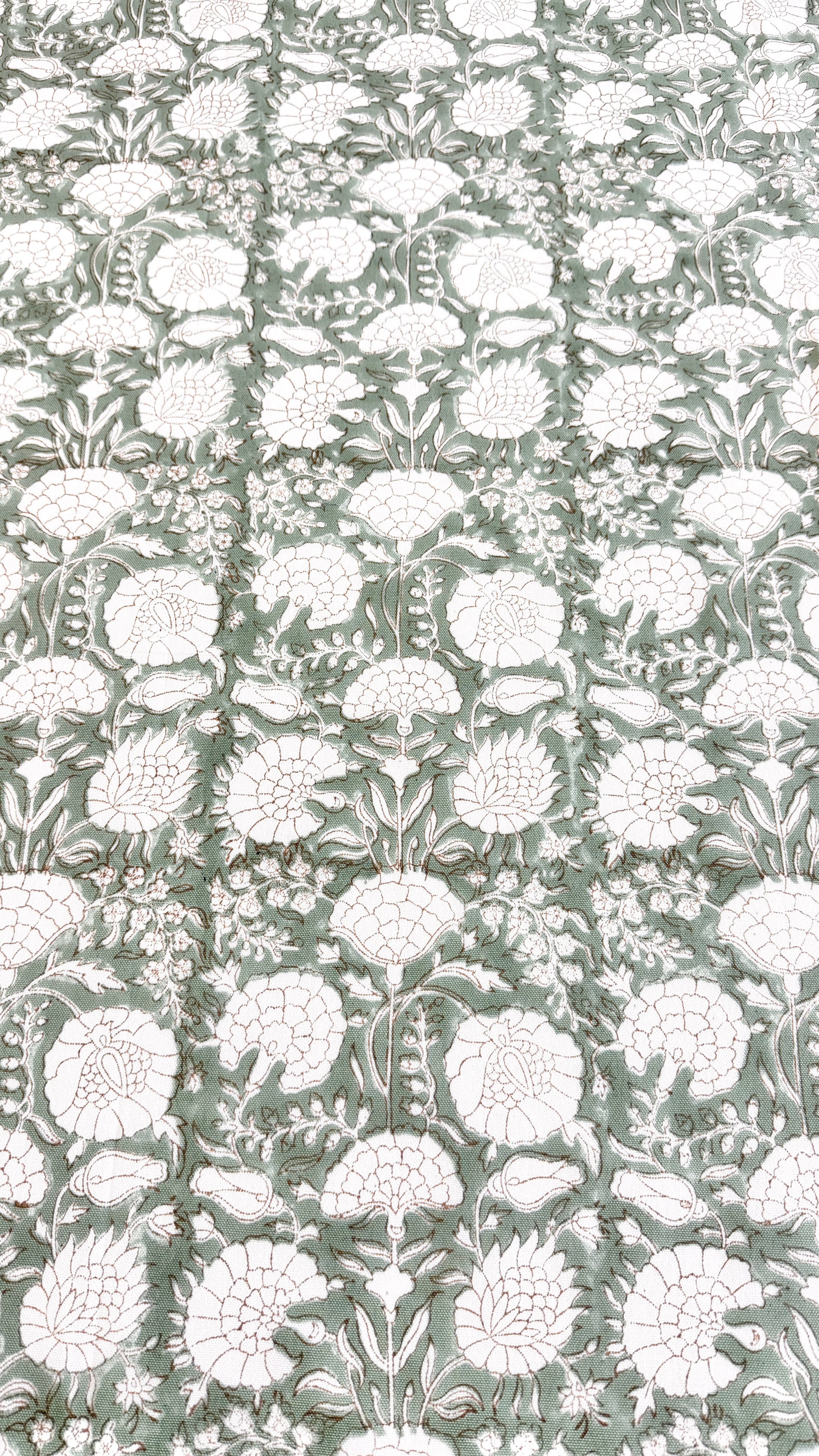 Spritz Tablecloth / Cotton Fabric Panel - Moss